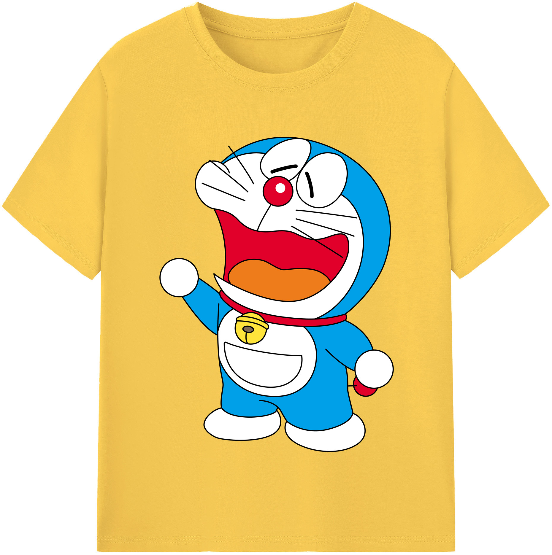 （画像用） ドラえもん Doraemon 綿100％半袖Tシャツ（フロントプリント）