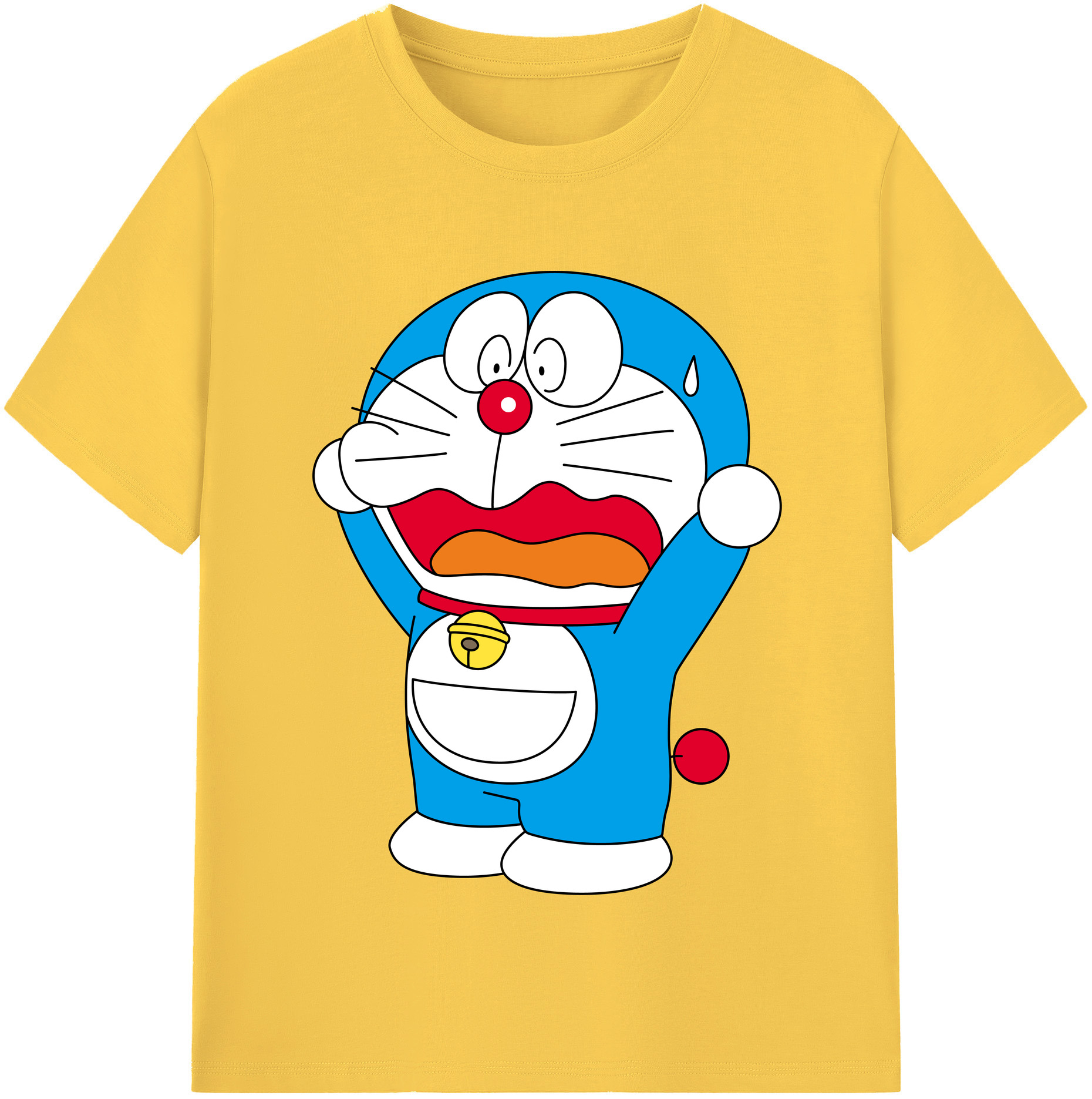 （画像用） ドラえもん Doraemon 綿100％半袖Tシャツ（フロントプリント）