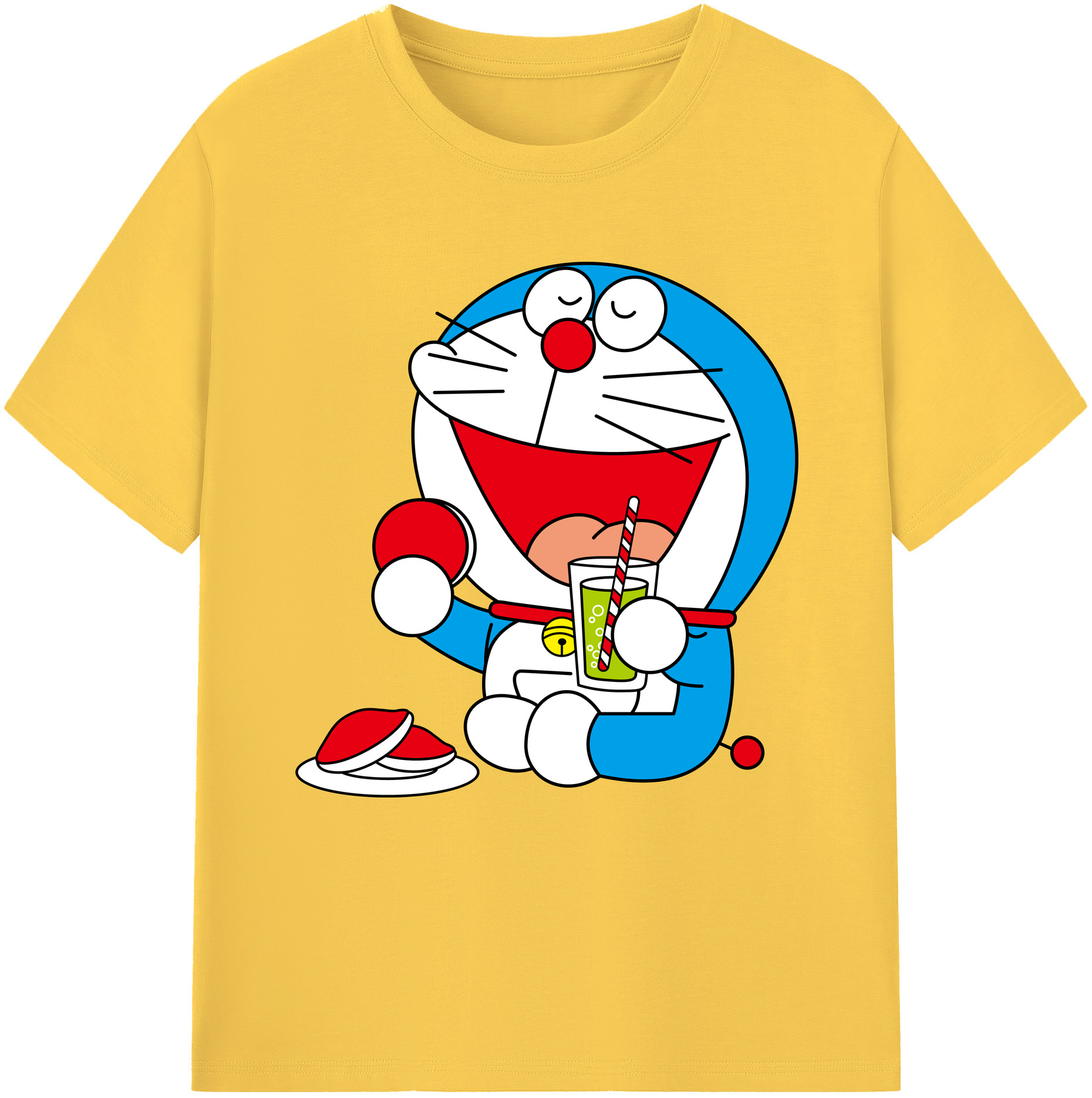（画像用） ドラえもん Doraemon 綿100％半袖Tシャツ（フロントプリント）