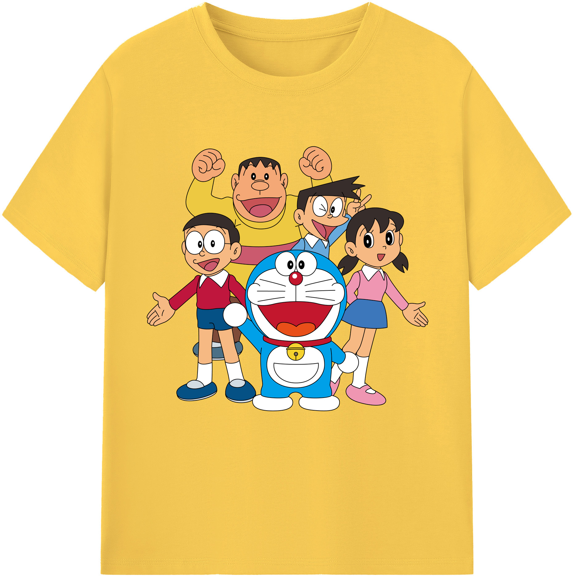（画像用） ドラえもん 骨川 スネ夫 Doraemon Honekawa Suneo 綿100％半袖Tシャツ（フロントプリント）