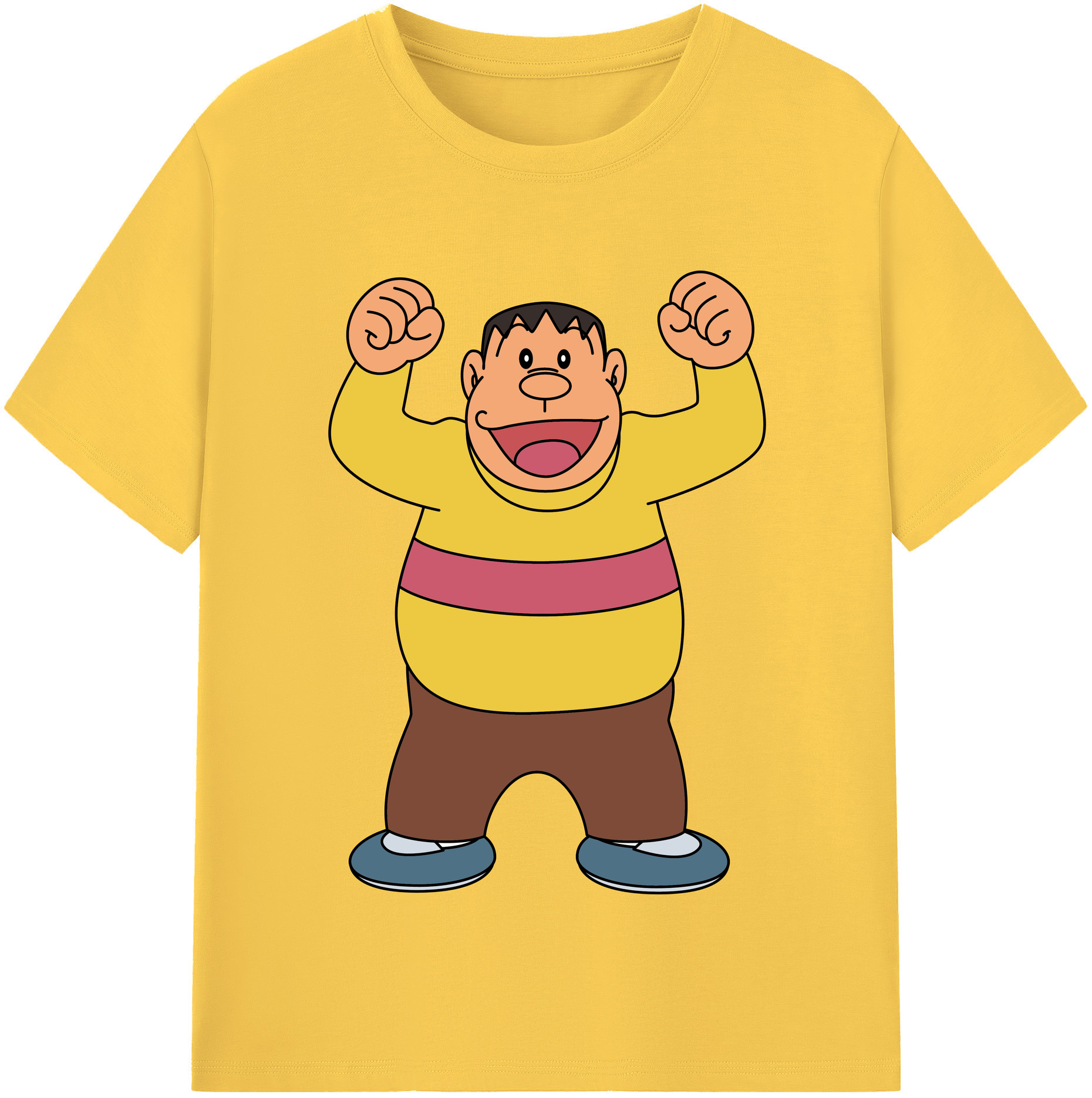 （画像用） ドラえもん 剛田武 Doraemon Gouta Takeshi 綿100％半袖Tシャツ（フロントプリント）