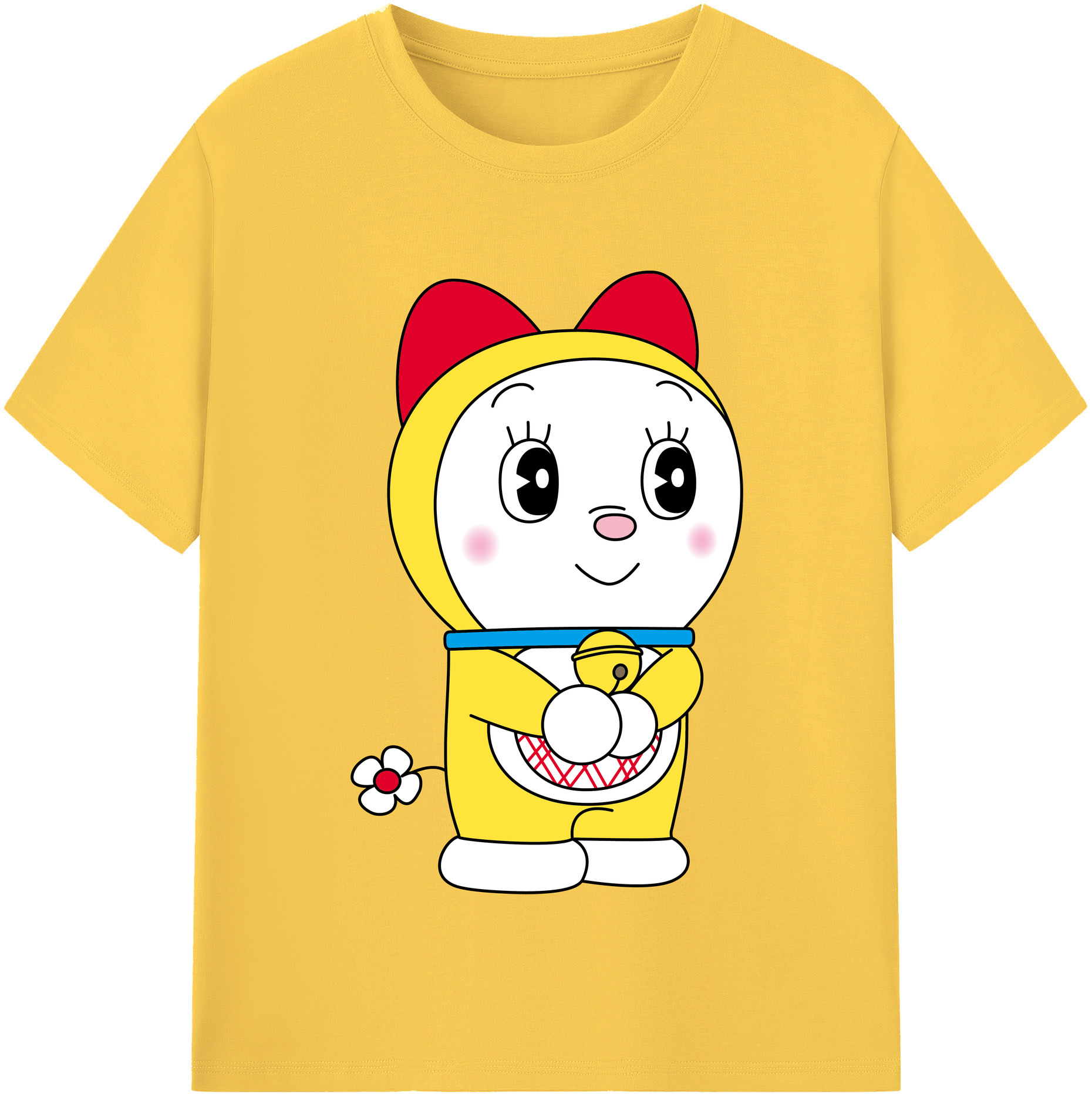 （画像用） ドラえもん ドラミ Doraemon Dorami 綿100％半袖Tシャツ（フロントプリント）