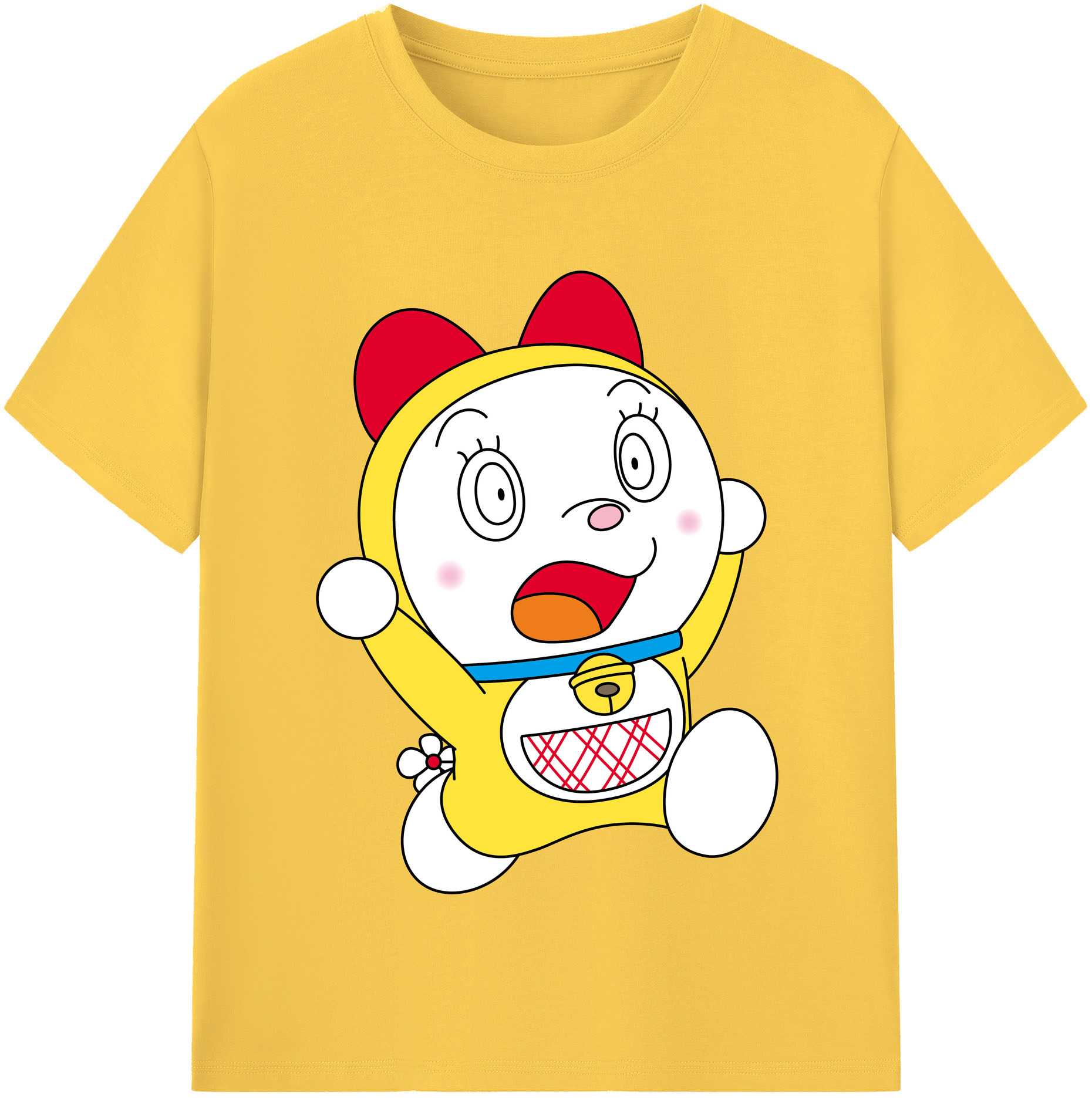 （画像用） ドラえもん ドラミ Doraemon Dorami 綿100％半袖Tシャツ（フロントプリント）