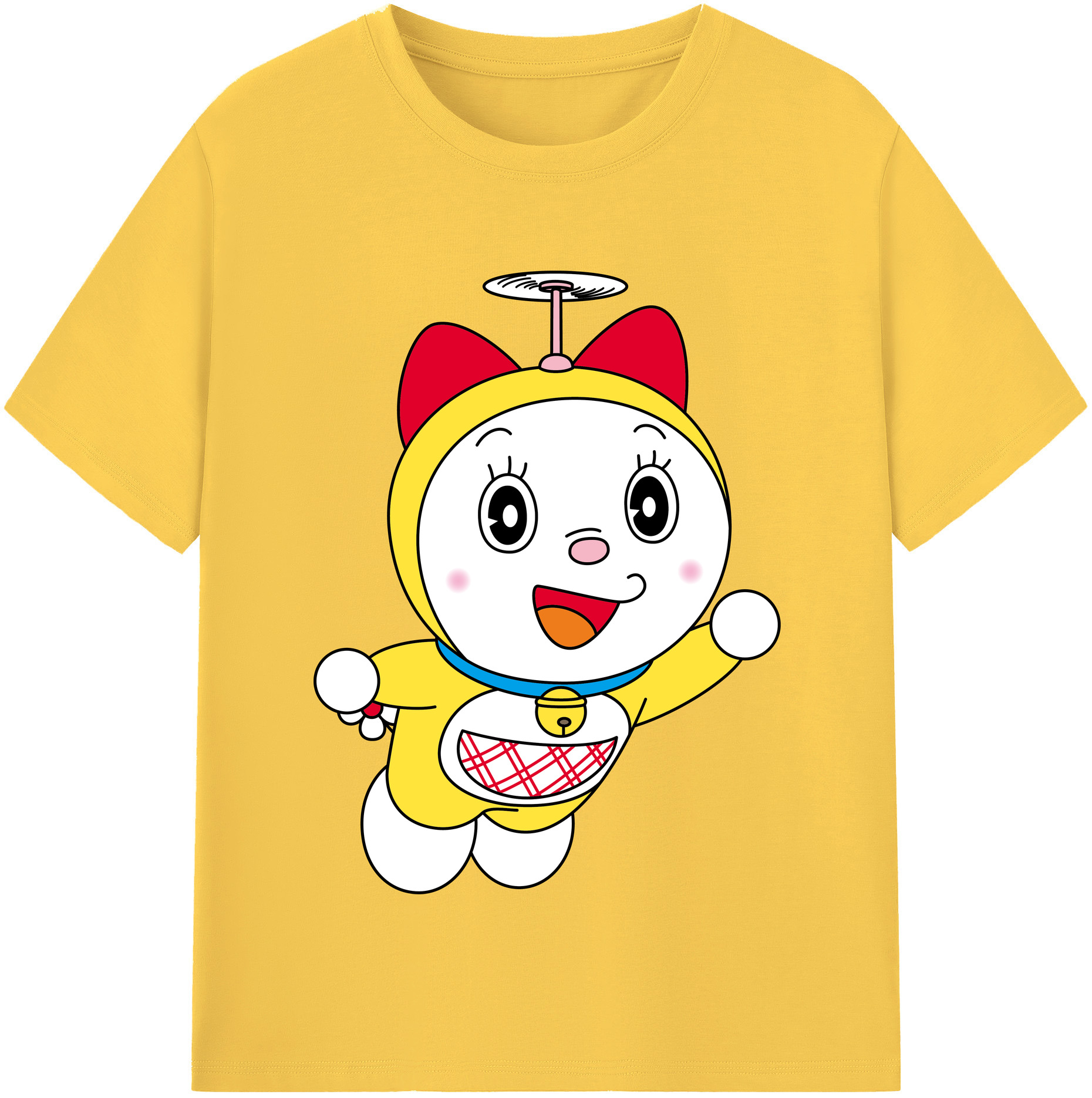 （画像用） ドラえもん ドラミ Doraemon Dorami 綿100％半袖Tシャツ（フロントプリント）