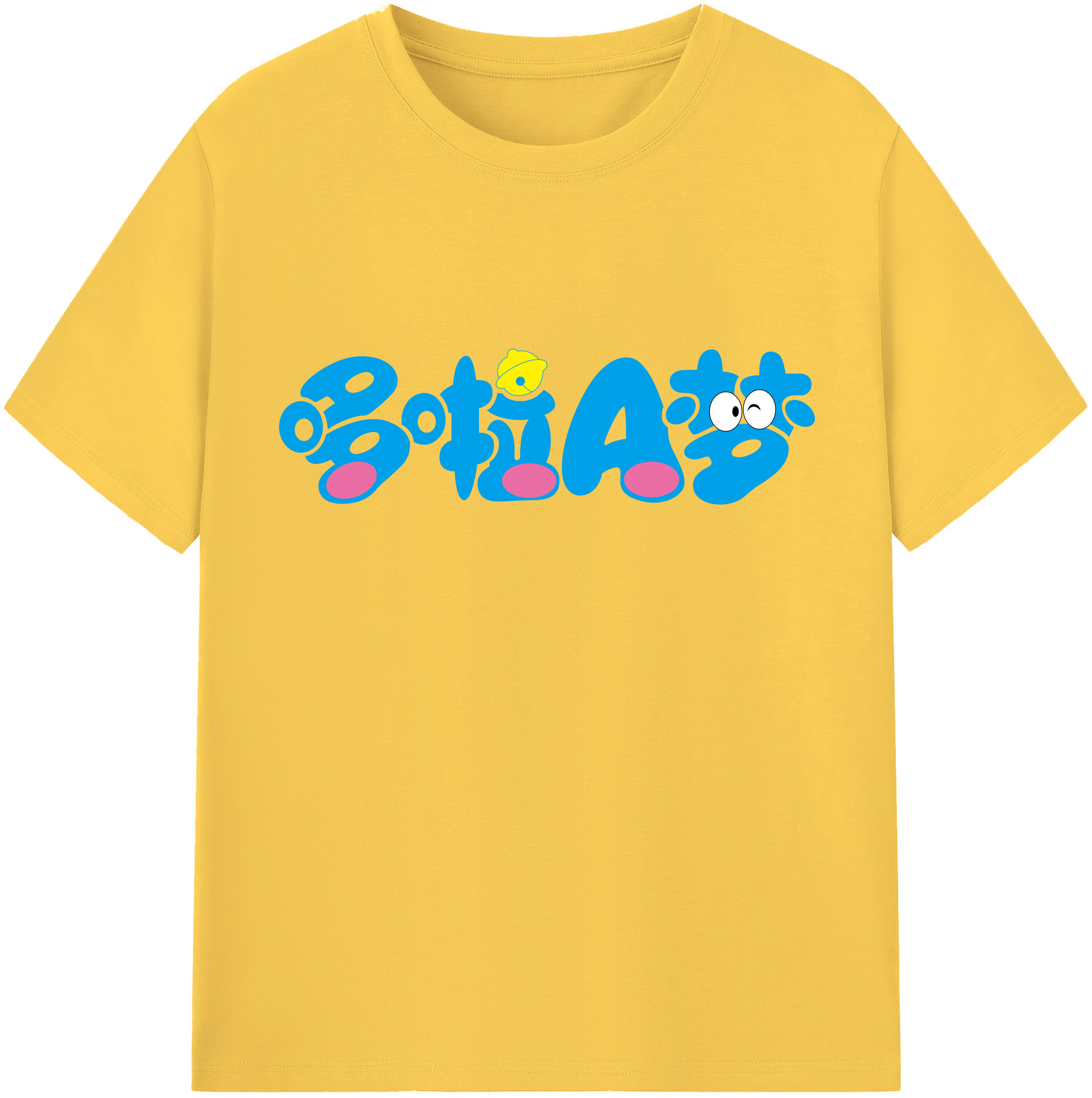 （画像用） ドラえもん Doraemon 綿100％半袖Tシャツ（フロントプリント）