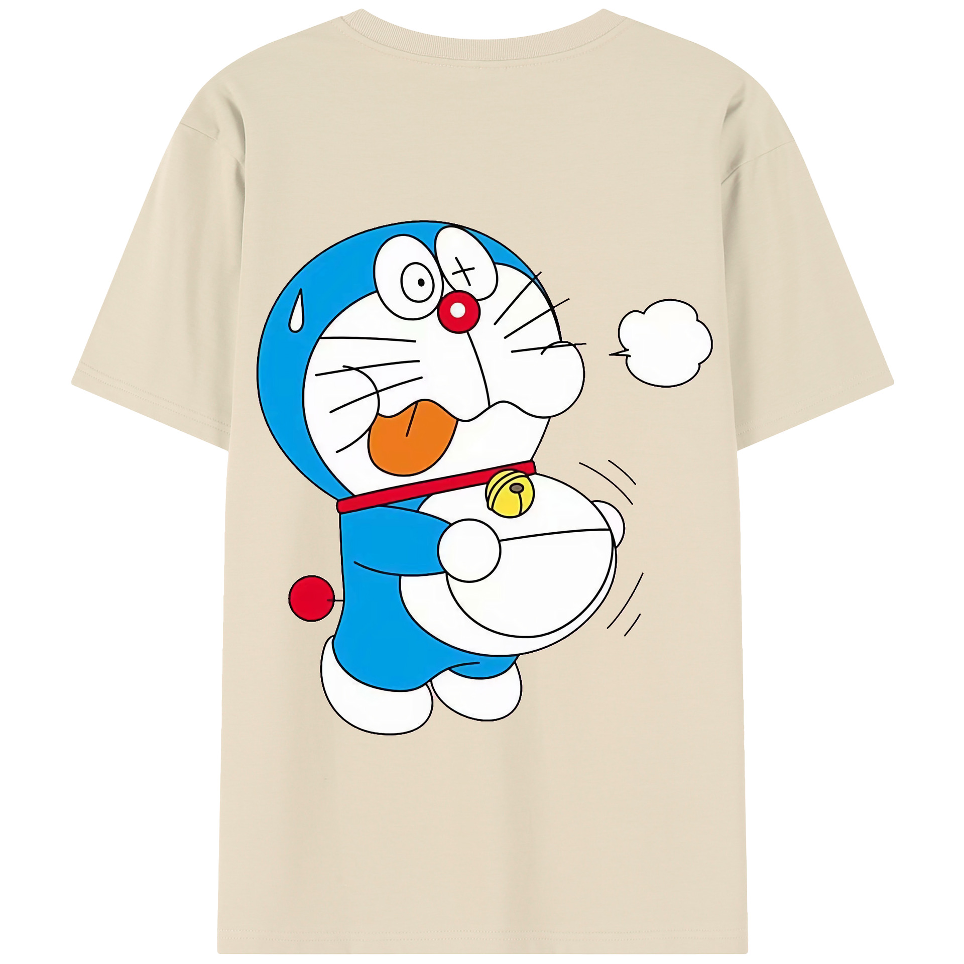 （画像用） ドラえもん Doraemon 綿100％半袖Tシャツ（背面プリント）