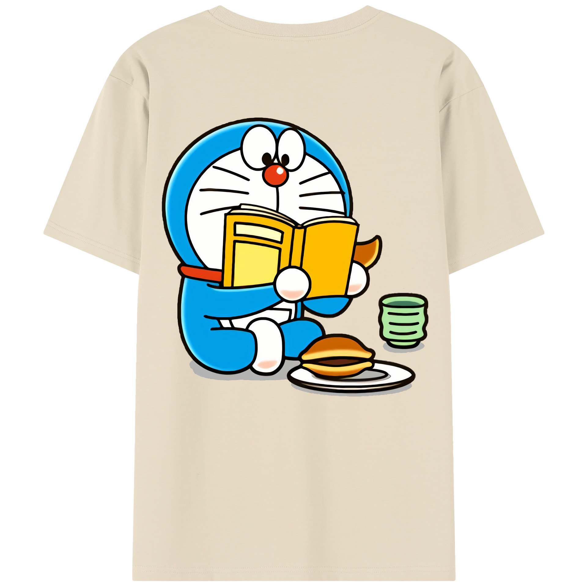 （画像用） ドラえもん Doraemon 綿100％半袖Tシャツ（背面プリント）