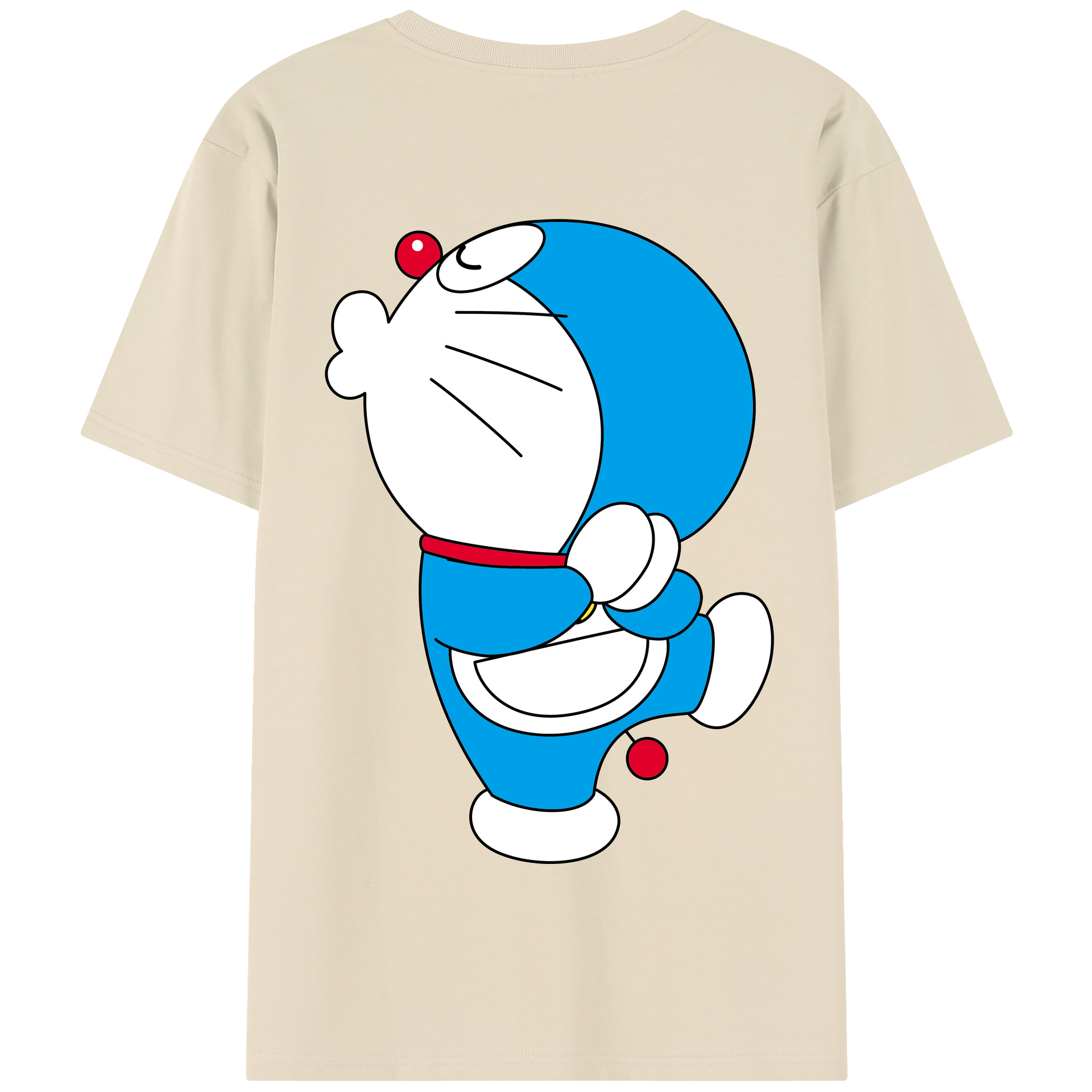 （画像用） ドラえもん Doraemon 綿100％半袖Tシャツ（背面プリント）