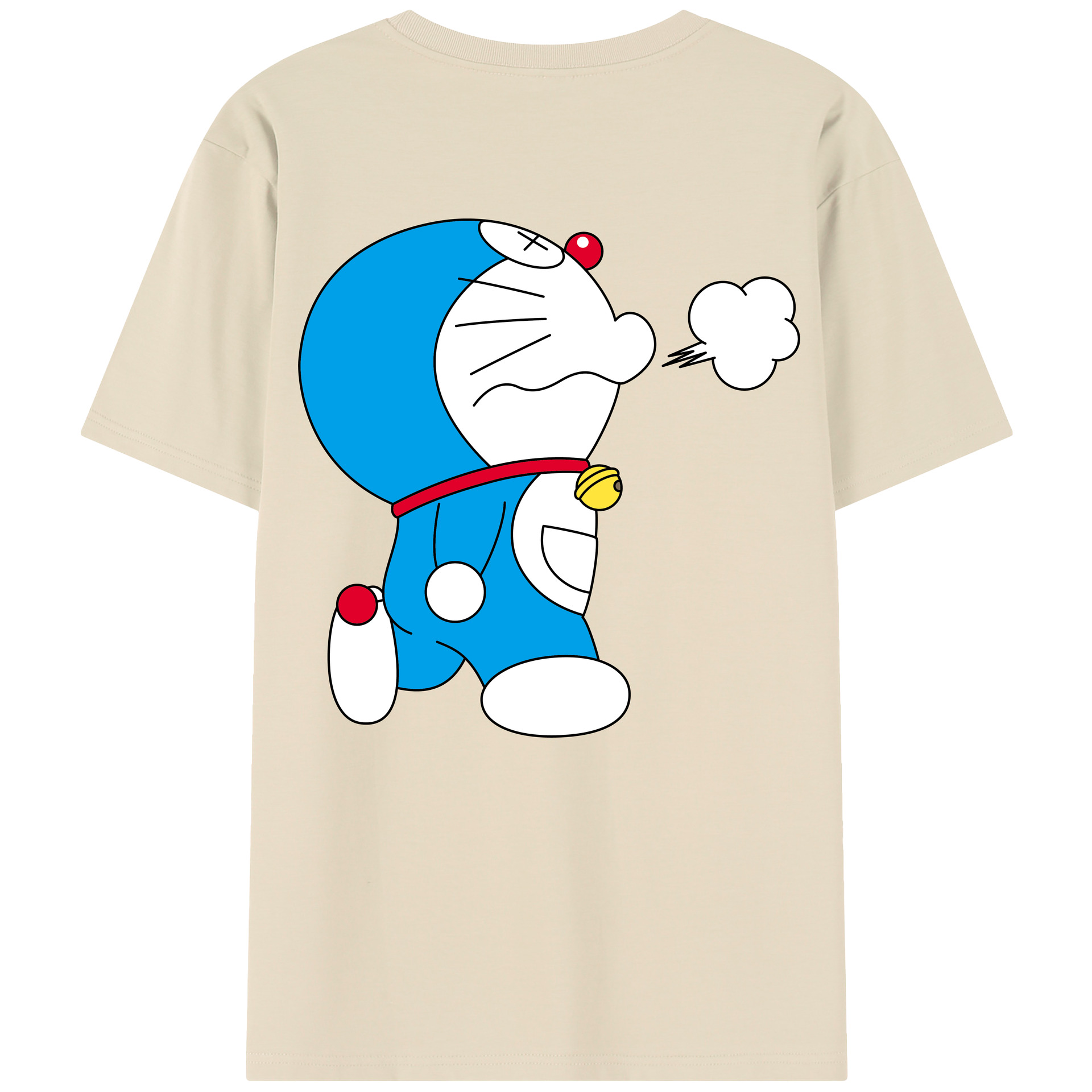 （画像用） ドラえもん Doraemon 綿100％半袖Tシャツ（背面プリント）
