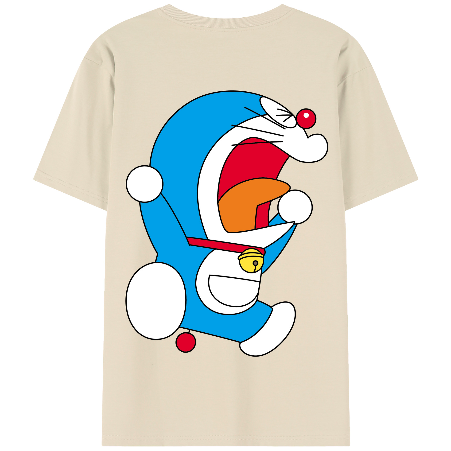 （画像用） ドラえもん Doraemon 綿100％半袖Tシャツ（背面プリント）