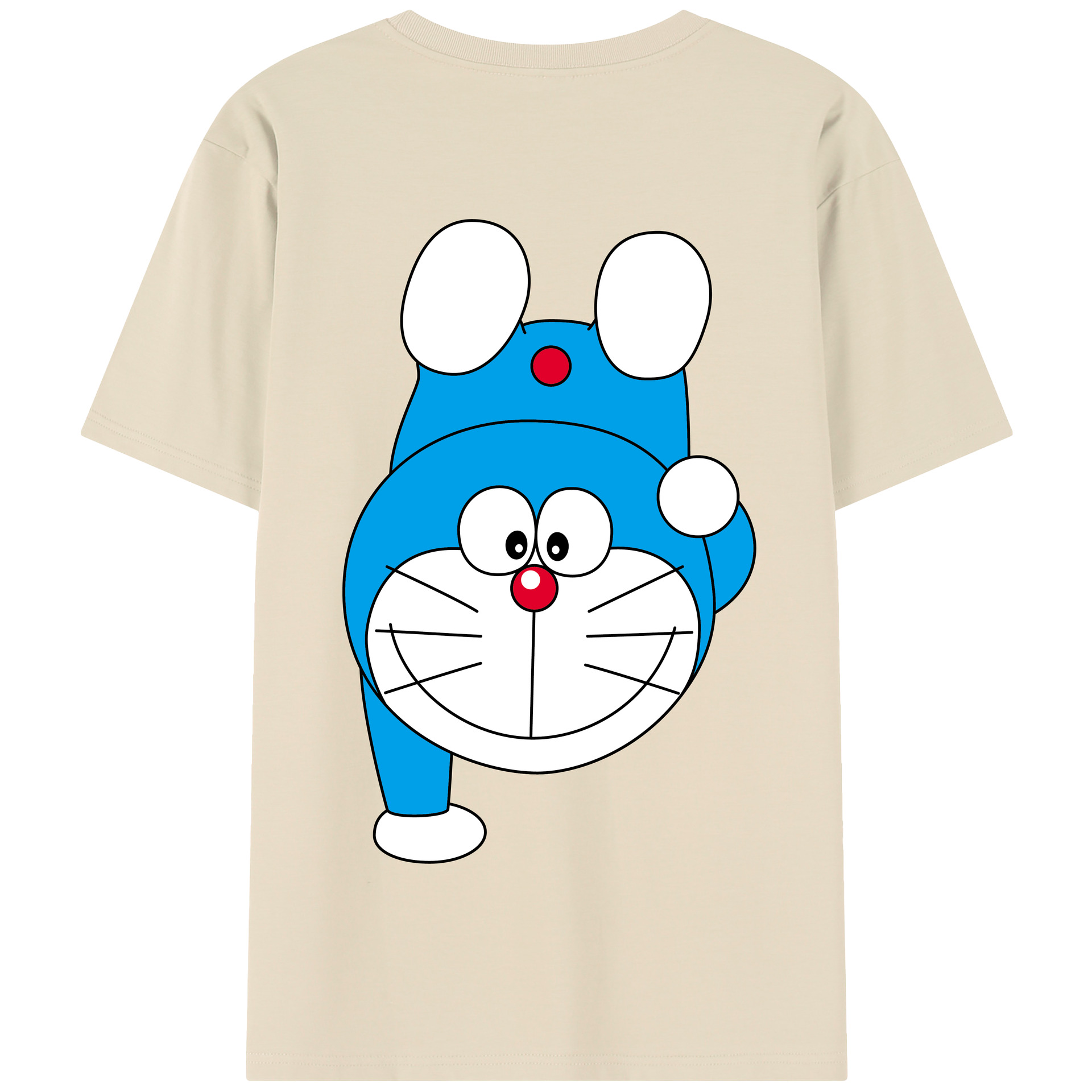 （画像用） ドラえもん Doraemon 綿100％半袖Tシャツ（背面プリント）