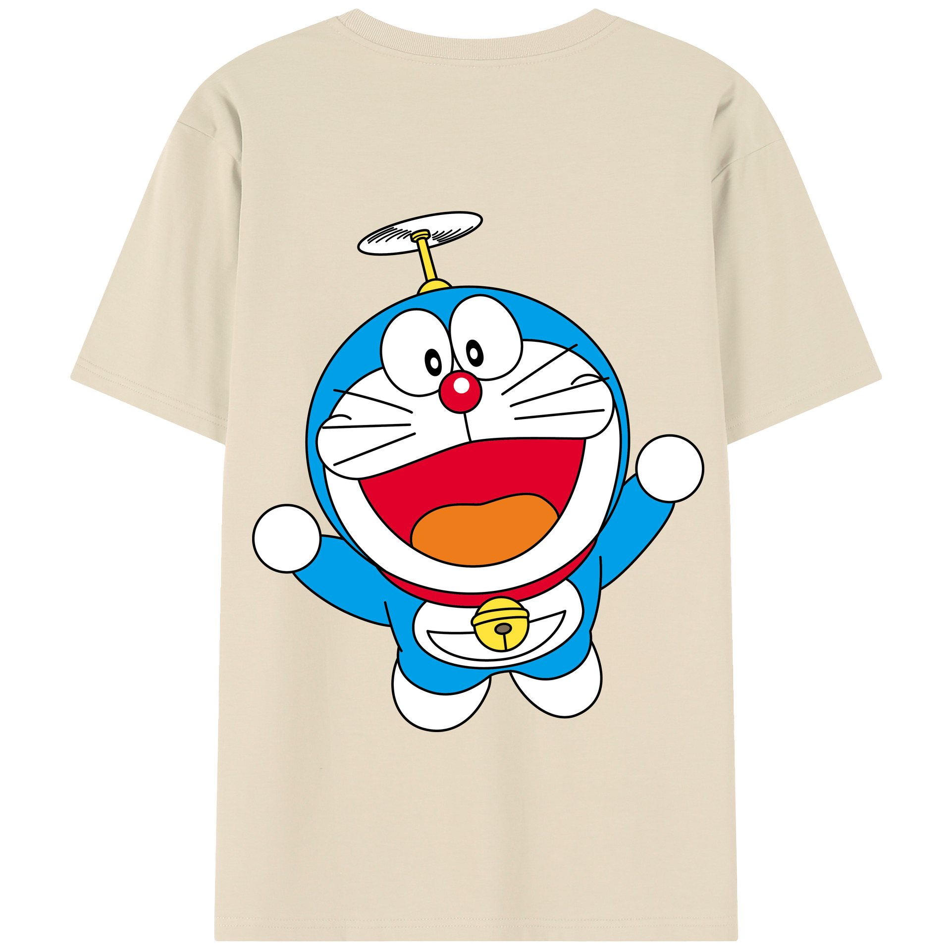 （画像用） ドラえもん Doraemon 綿100％半袖Tシャツ（背面プリント）
