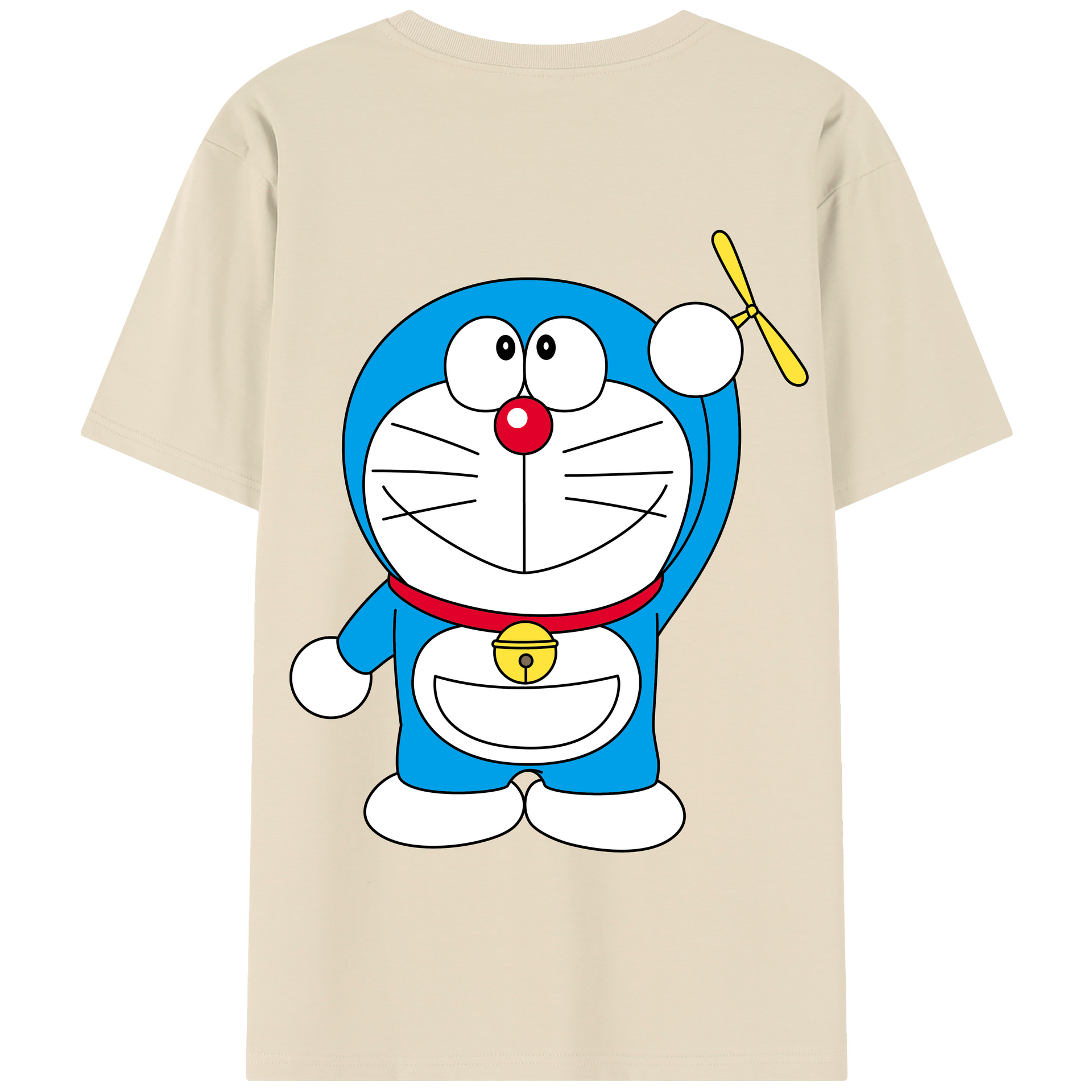 （画像用） ドラえもん Doraemon 綿100％半袖Tシャツ（背面プリント）