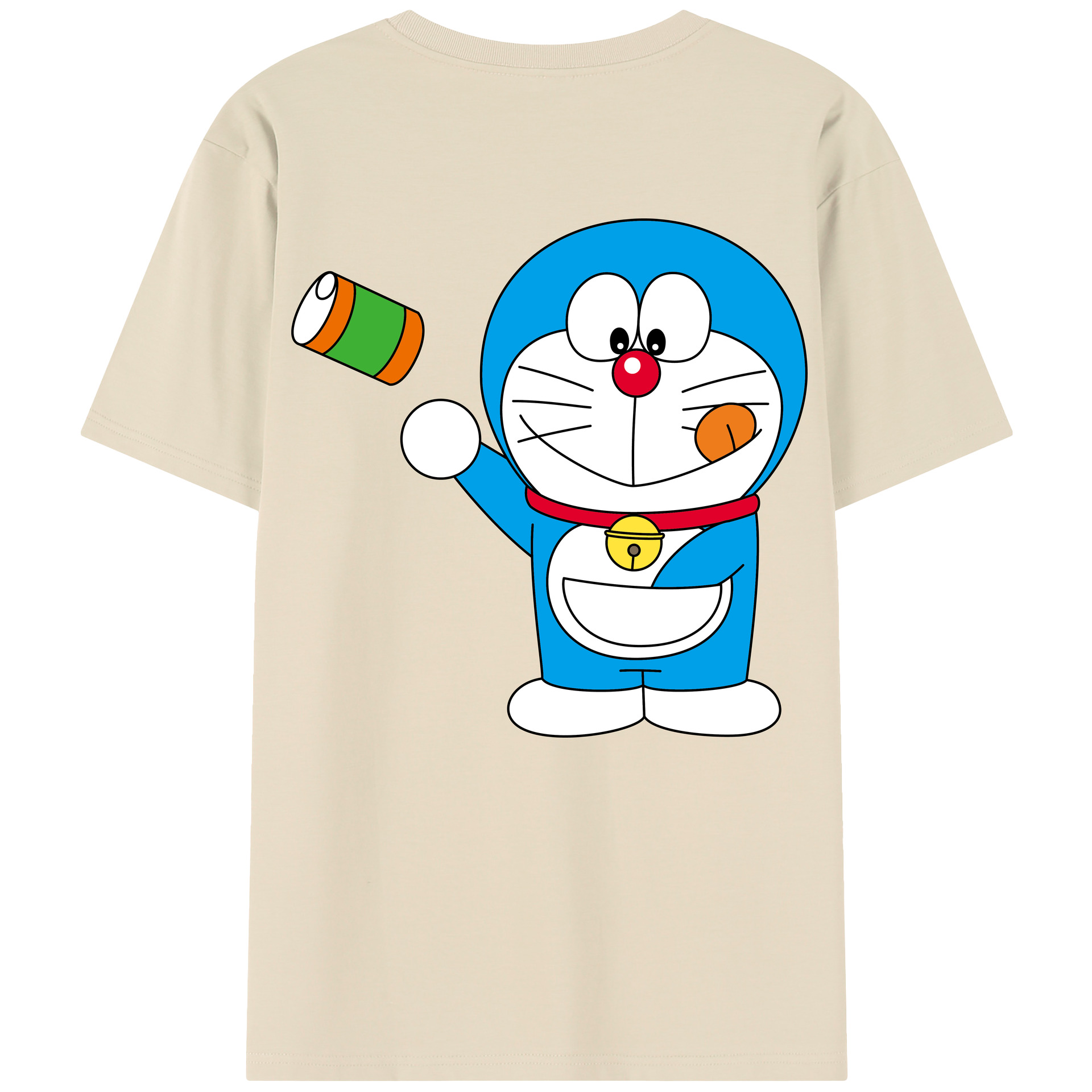 （画像用） ドラえもん Doraemon 綿100％半袖Tシャツ（背面プリント）