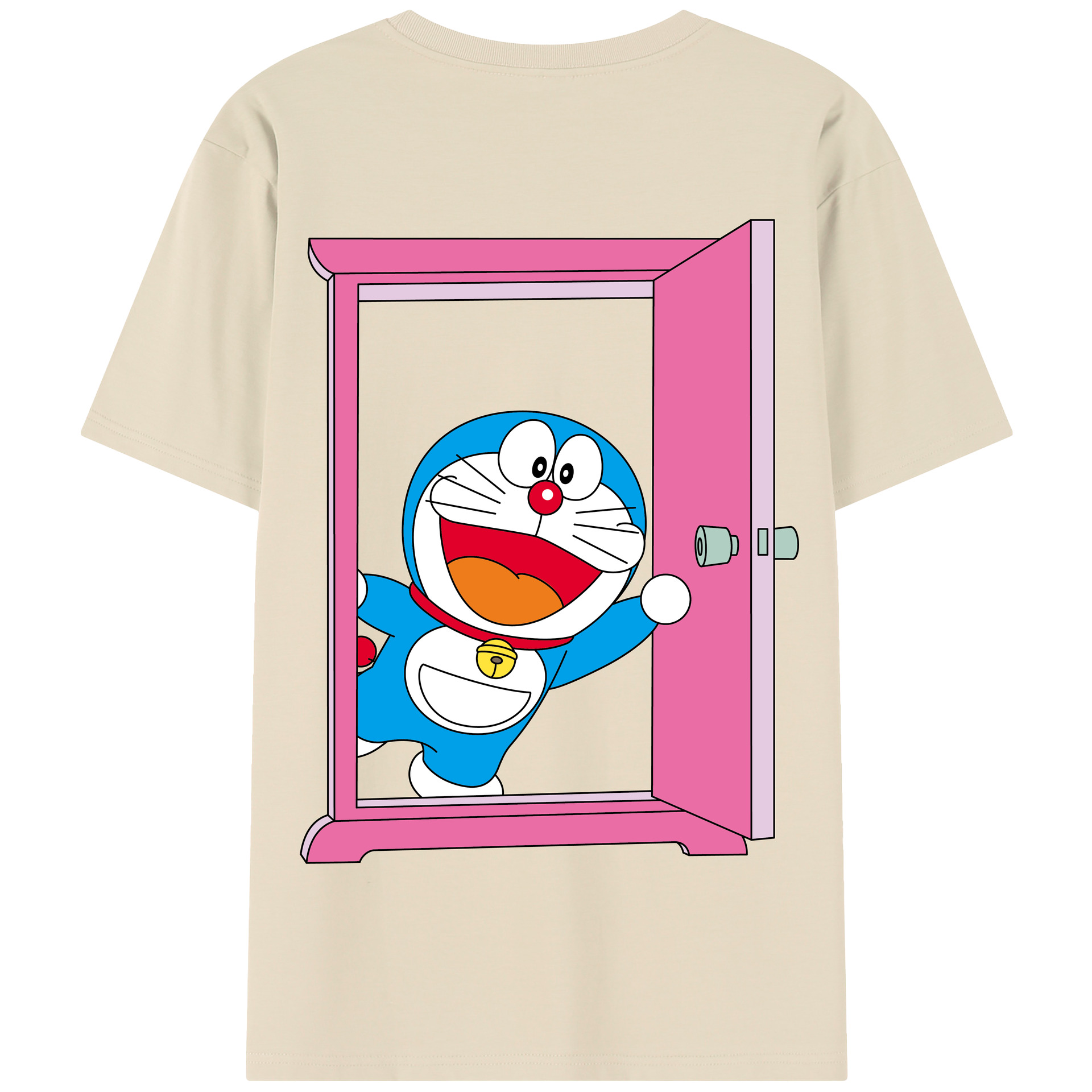 （画像用） ドラえもん Doraemon 綿100％半袖Tシャツ（背面プリント）