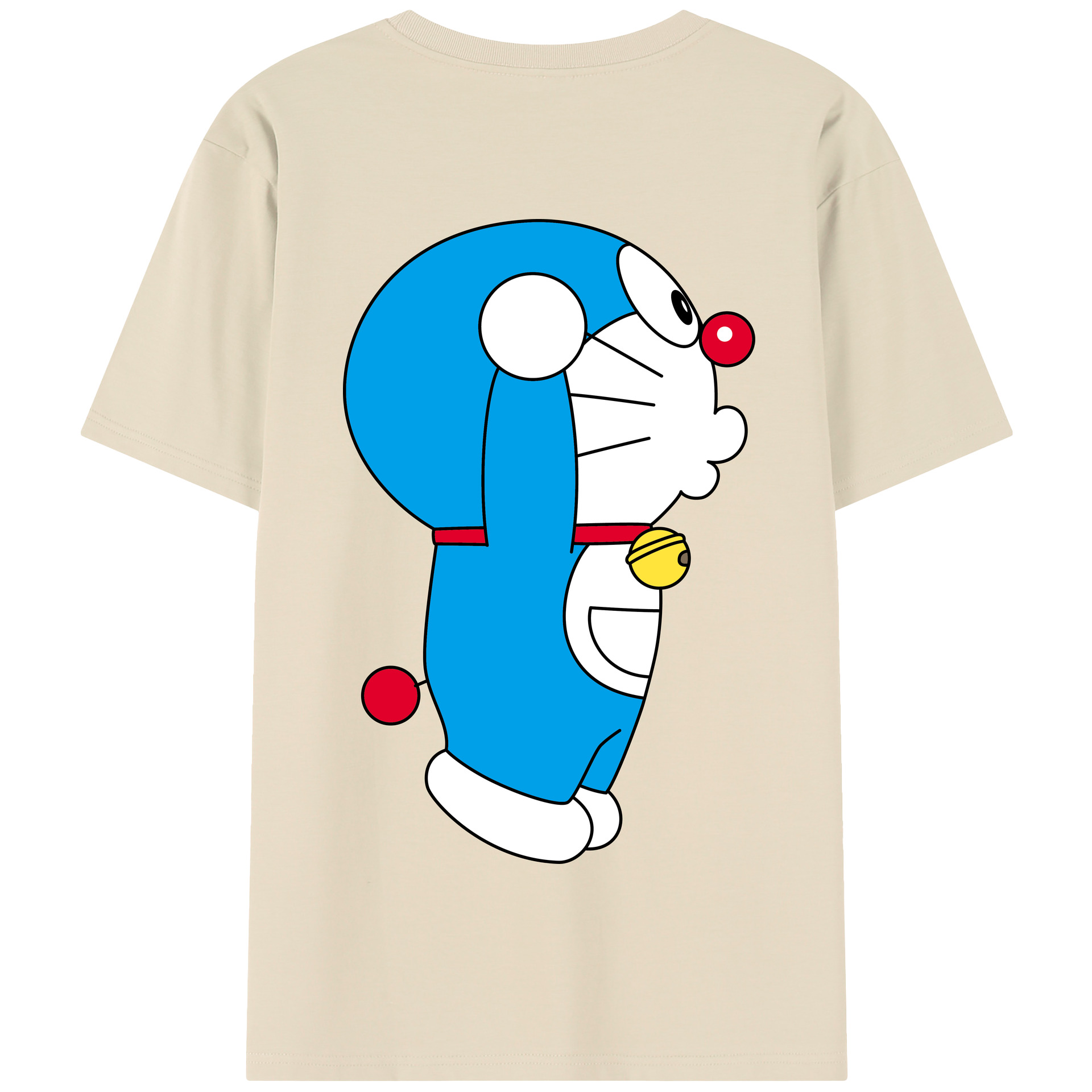 （画像用） ドラえもん Doraemon 綿100％半袖Tシャツ（背面プリント）