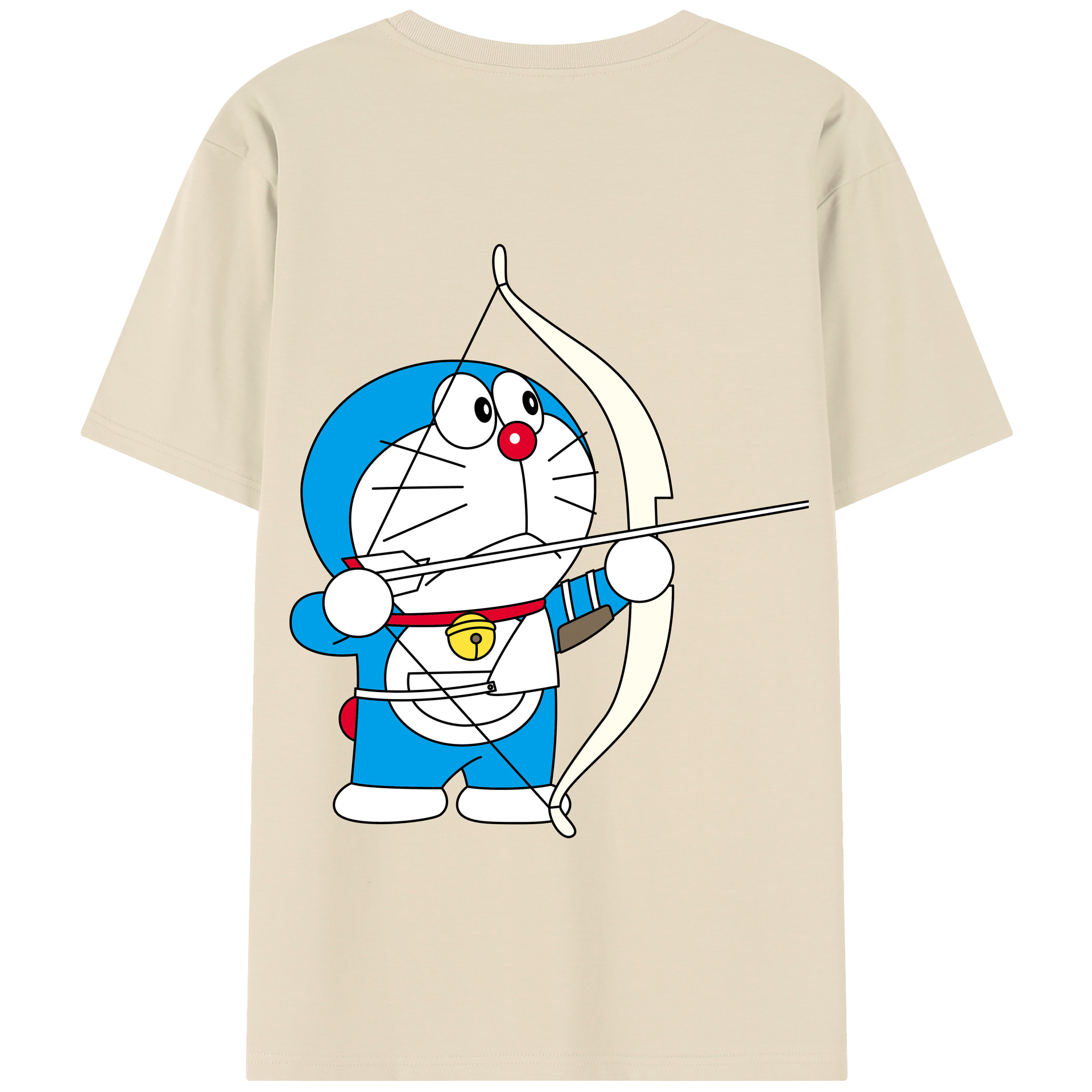 （画像用） ドラえもん Doraemon 綿100％半袖Tシャツ（背面プリント）
