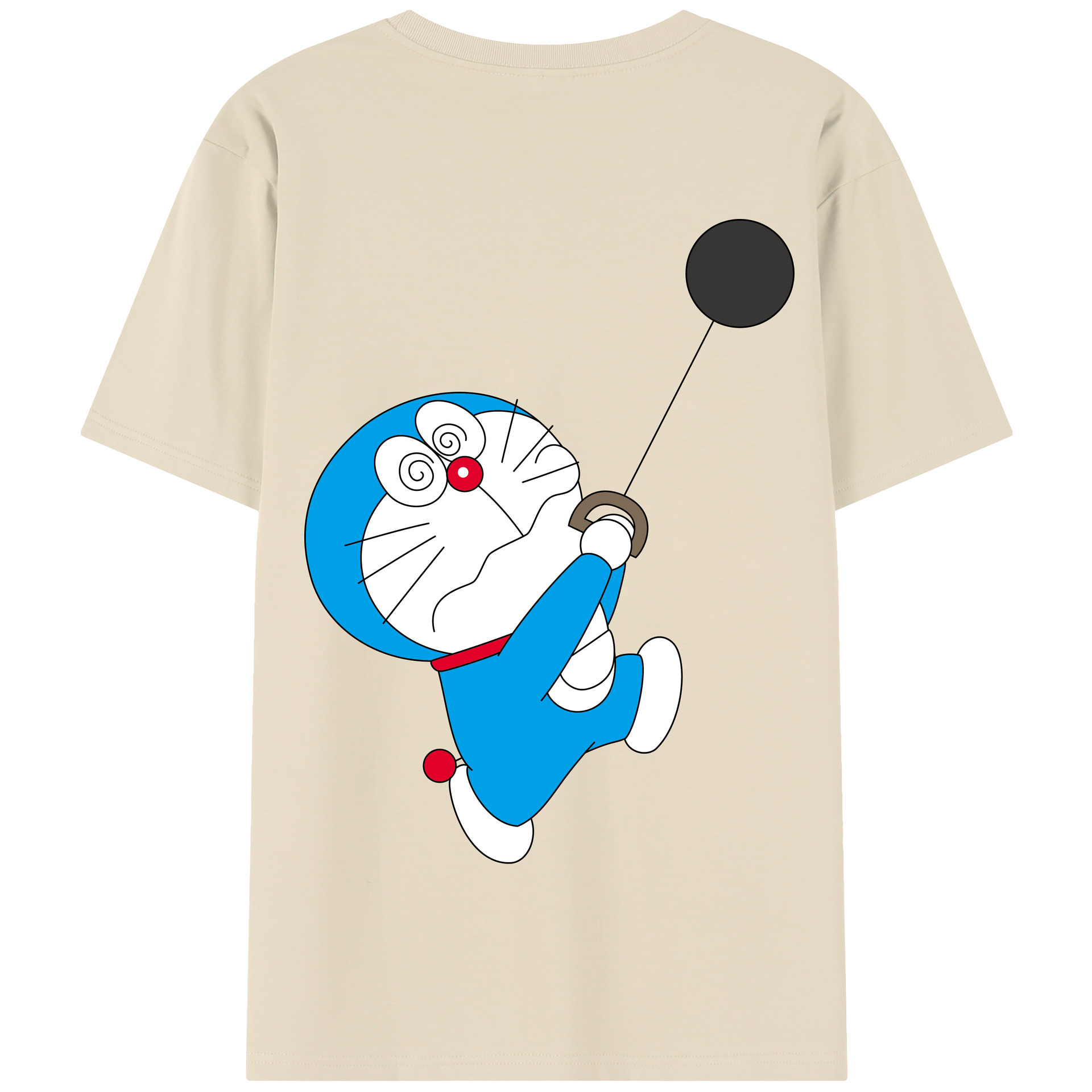 （画像用） ドラえもん Doraemon 綿100％半袖Tシャツ（背面プリント）