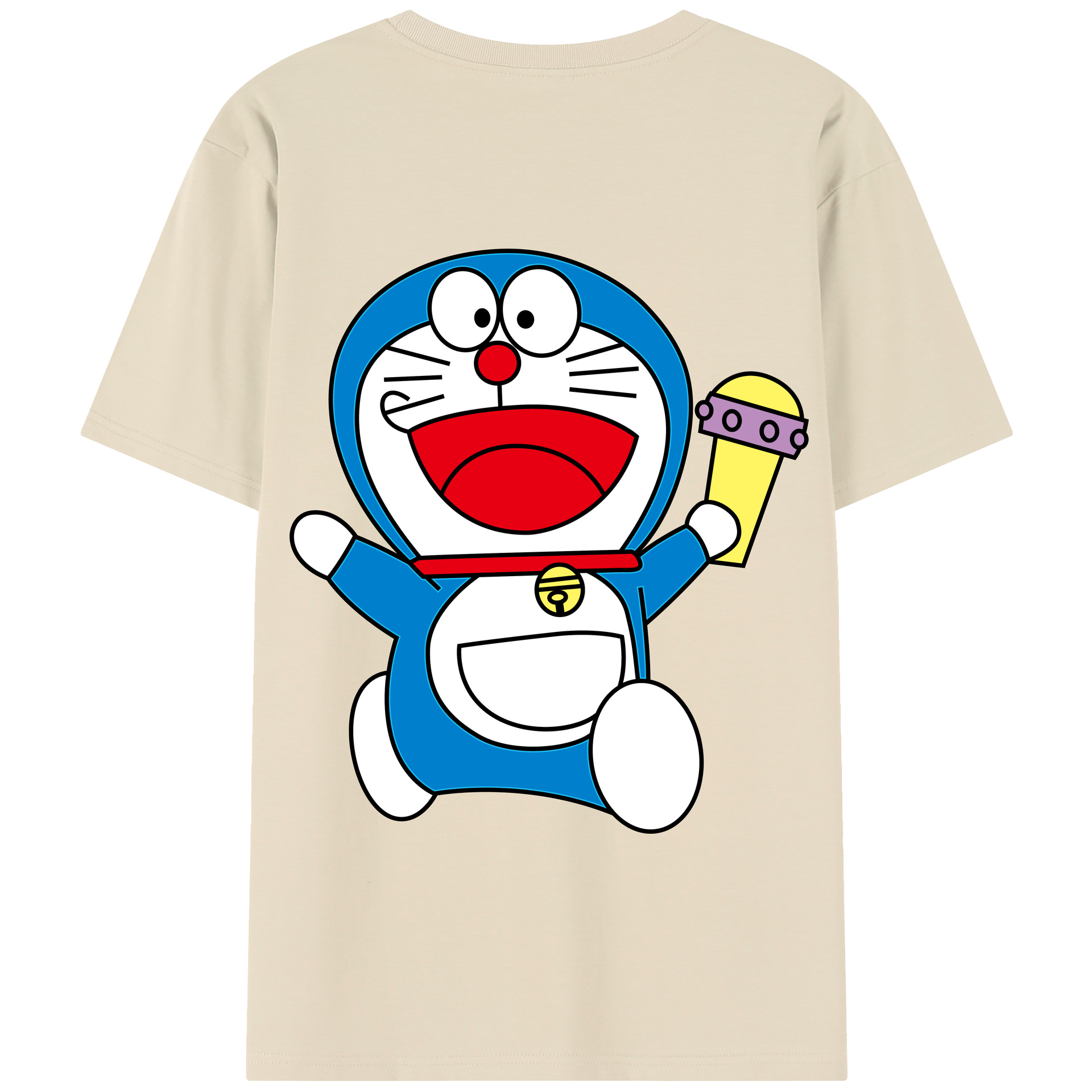 （画像用） ドラえもん Doraemon 綿100％半袖Tシャツ（背面プリント）