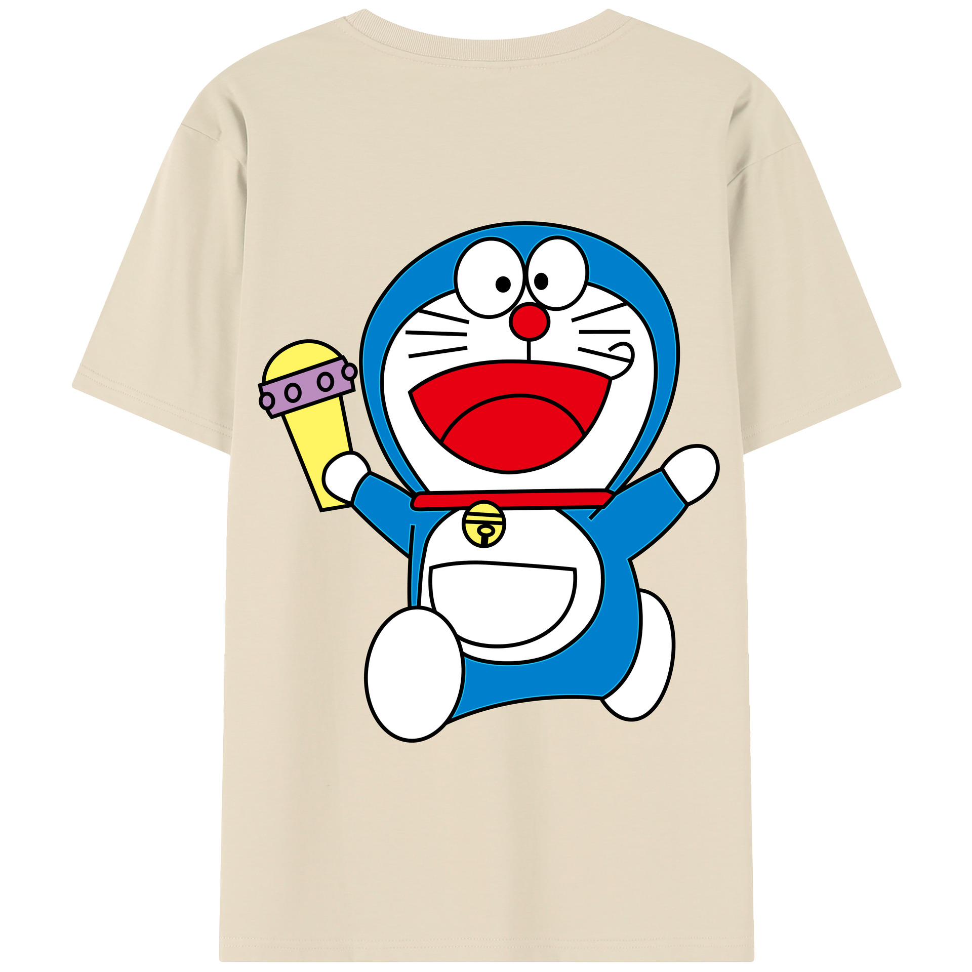 （画像用） ドラえもん Doraemon 綿100％半袖Tシャツ（背面プリント）