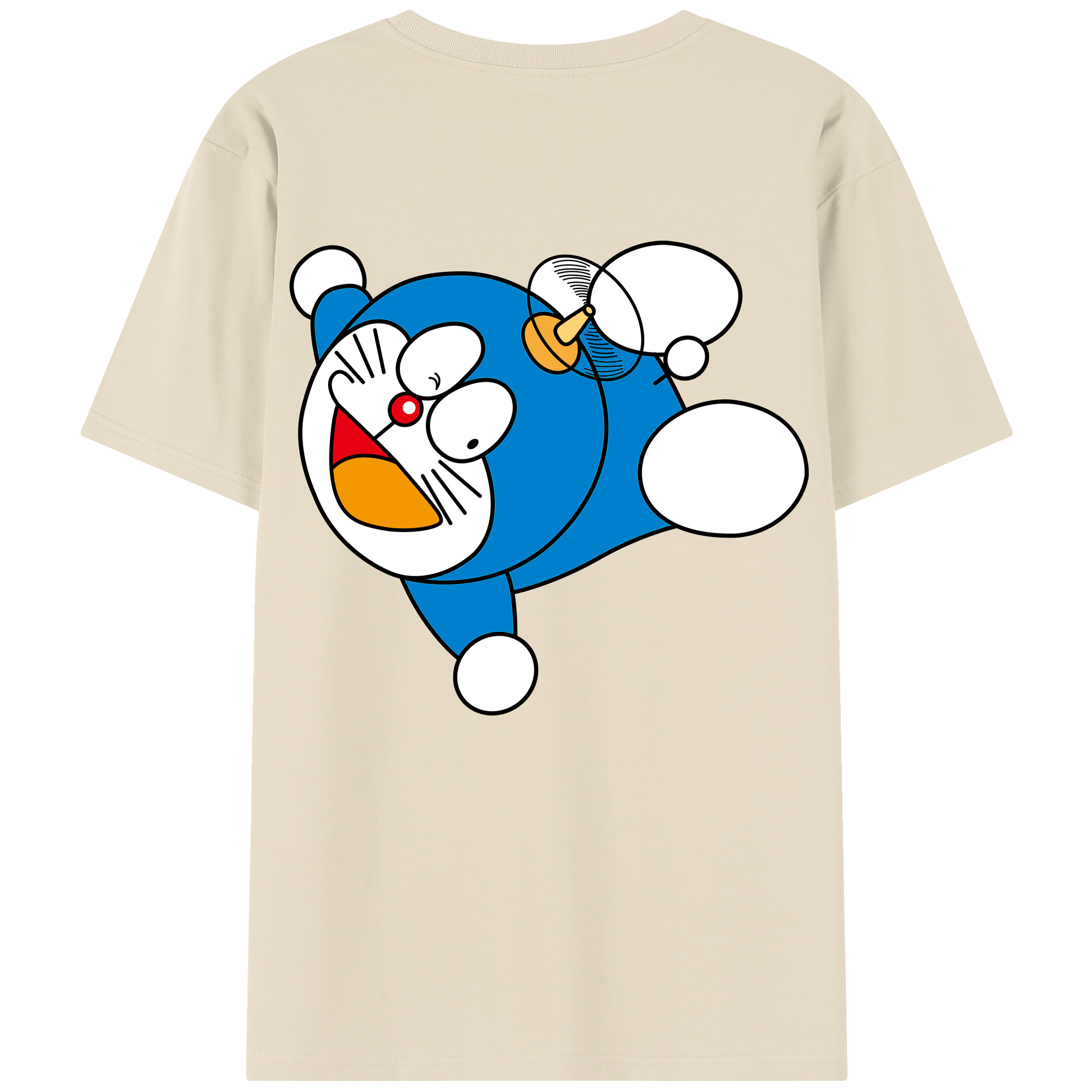（画像用） ドラえもん Doraemon 綿100％半袖Tシャツ（背面プリント）