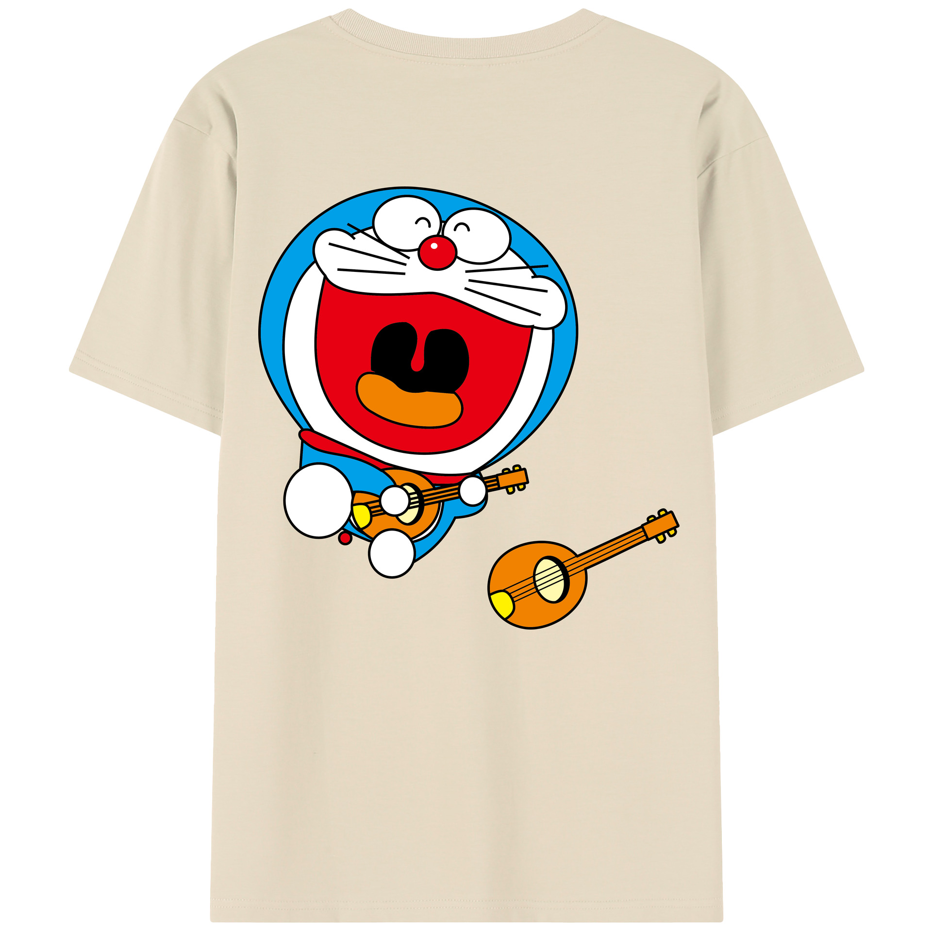 （画像用） ドラえもん Doraemon 綿100％半袖Tシャツ（背面プリント）