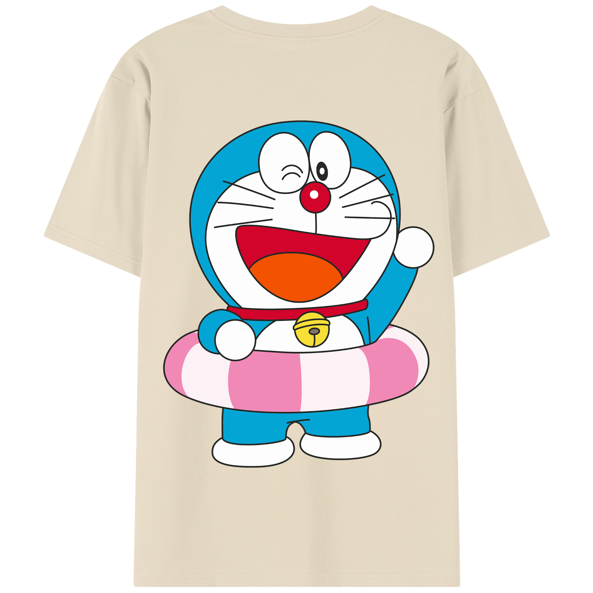 （画像用） ドラえもん Doraemon 綿100％半袖Tシャツ（背面プリント）