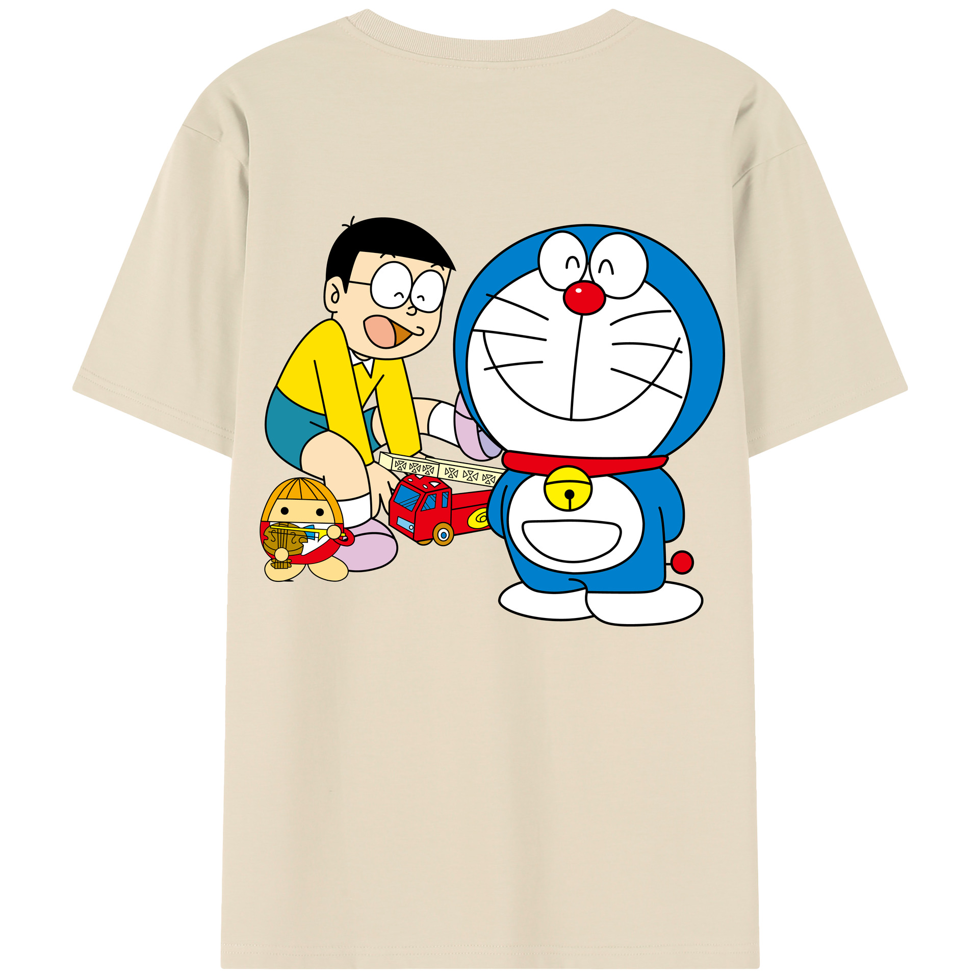 （画像用） ドラえもん Doraemon 綿100％半袖Tシャツ（背面プリント）