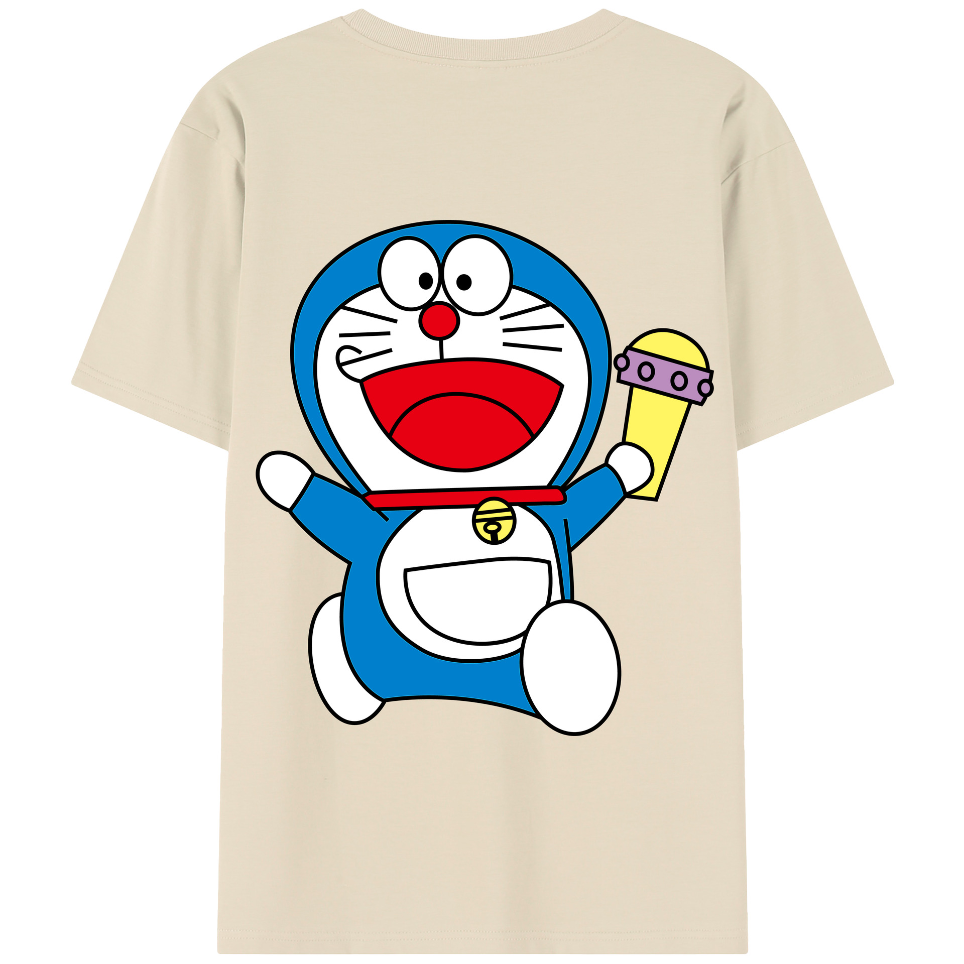 （画像用） ドラえもん Doraemon 綿100％半袖Tシャツ（背面プリント）