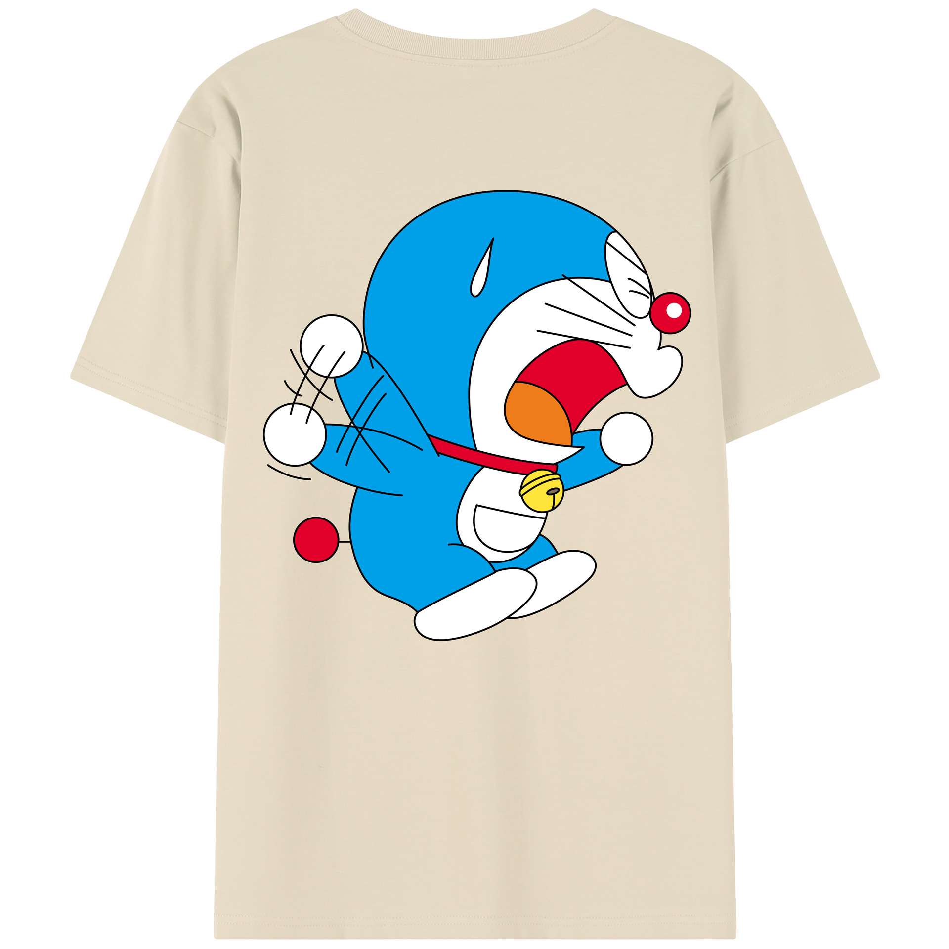 （画像用） ドラえもん Doraemon 綿100％半袖Tシャツ（背面プリント）