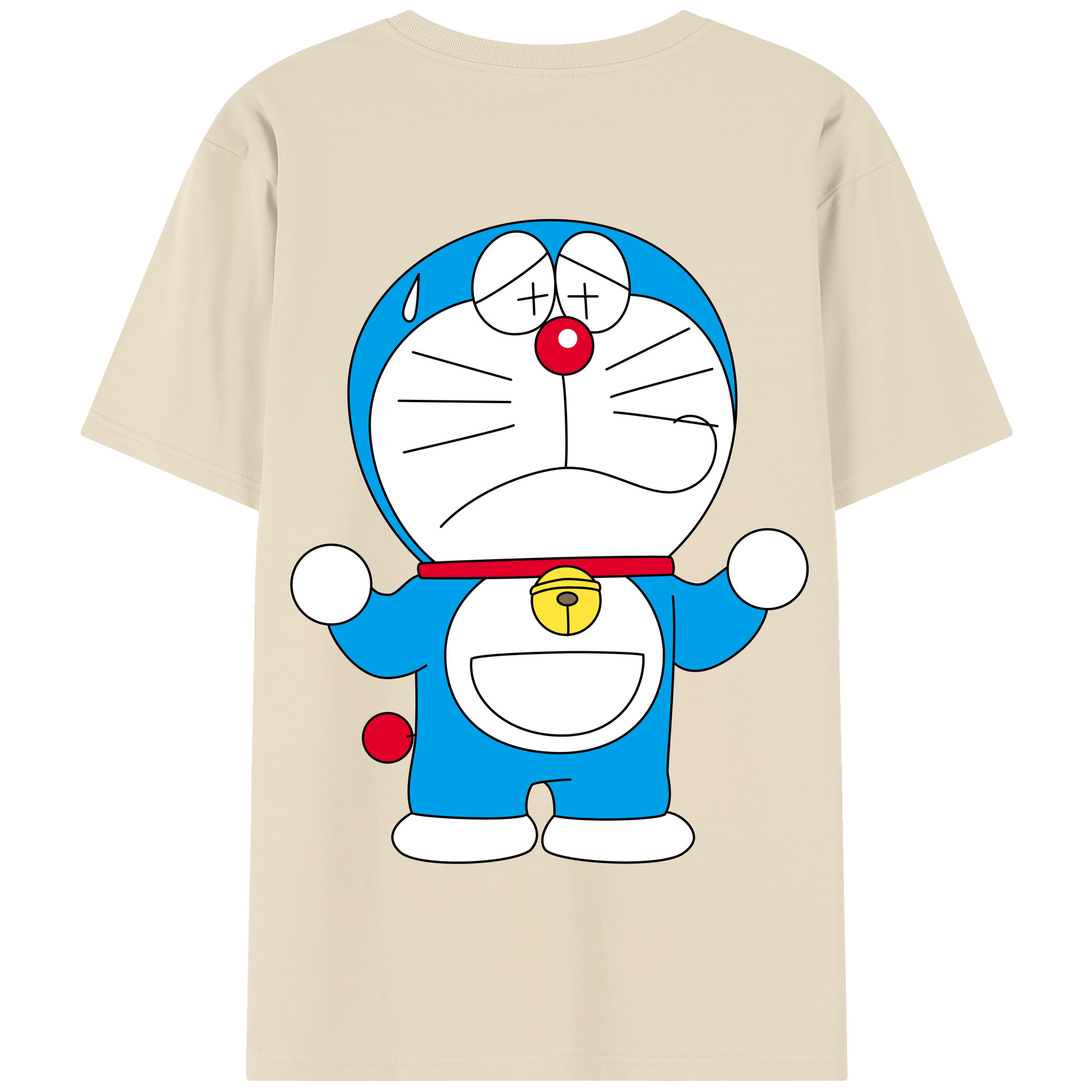 （画像用） ドラえもん Doraemon 綿100％半袖Tシャツ（背面プリント）