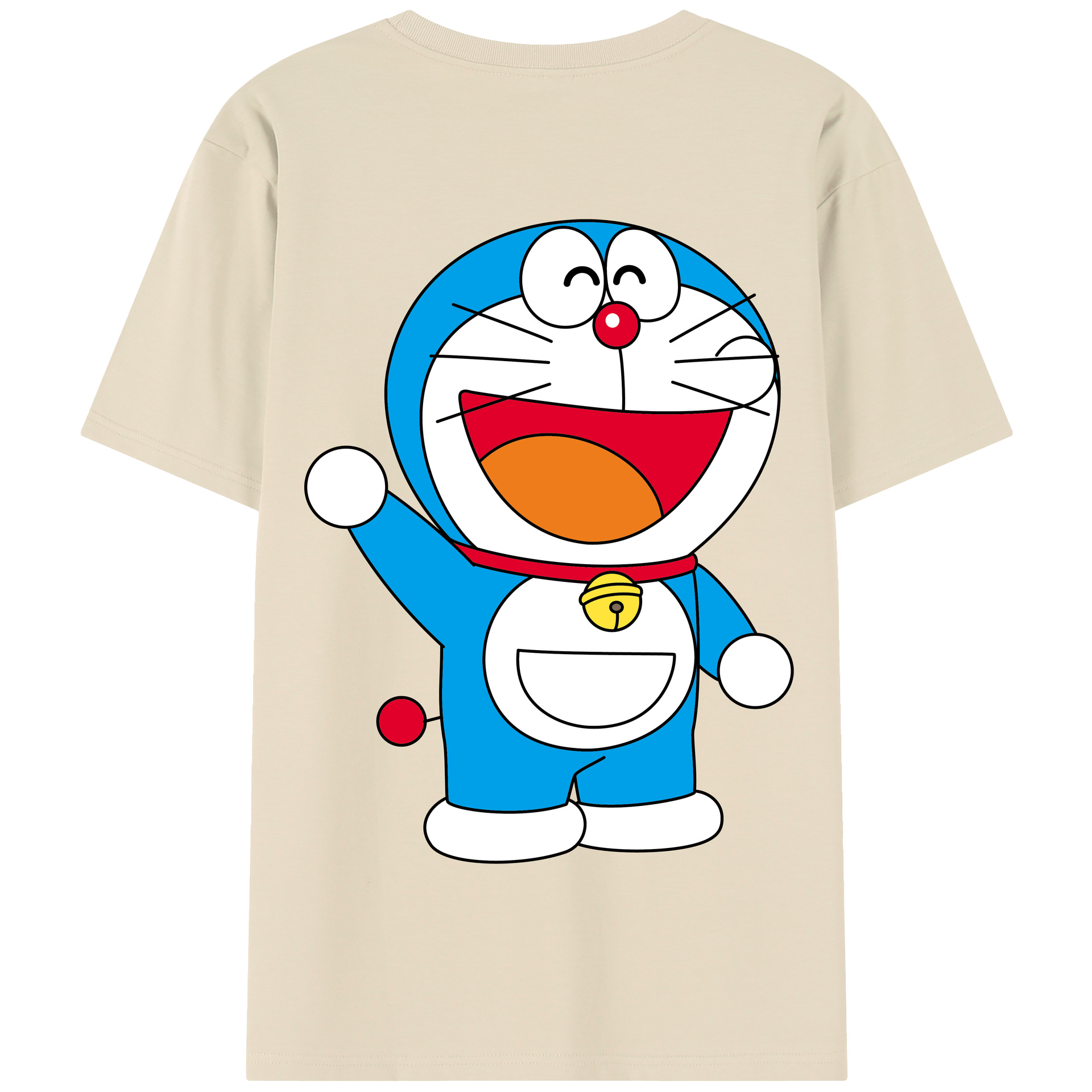 （画像用） ドラえもん Doraemon 綿100％半袖Tシャツ（背面プリント）