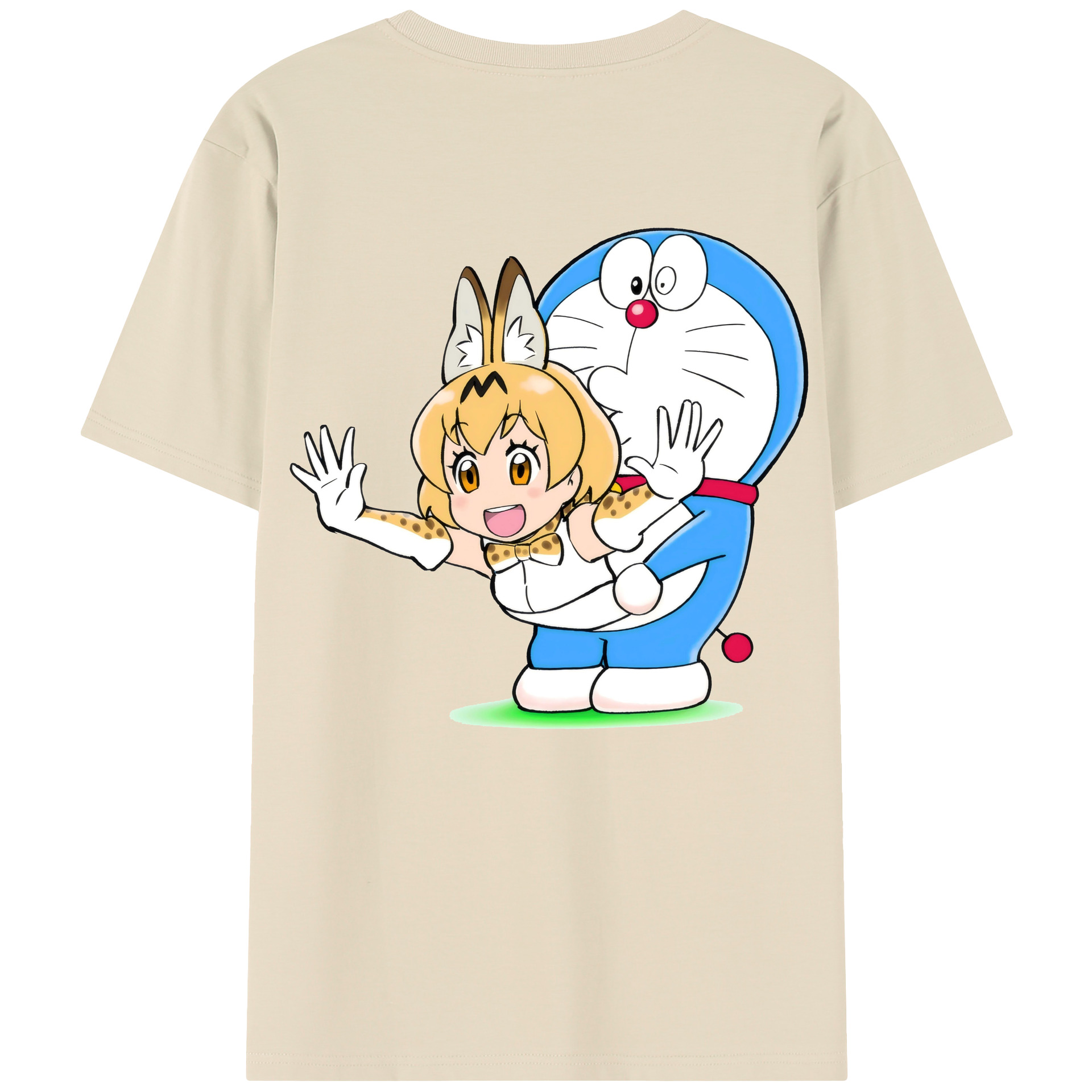 （画像用） ドラえもん Doraemon 綿100％半袖Tシャツ（背面プリント）