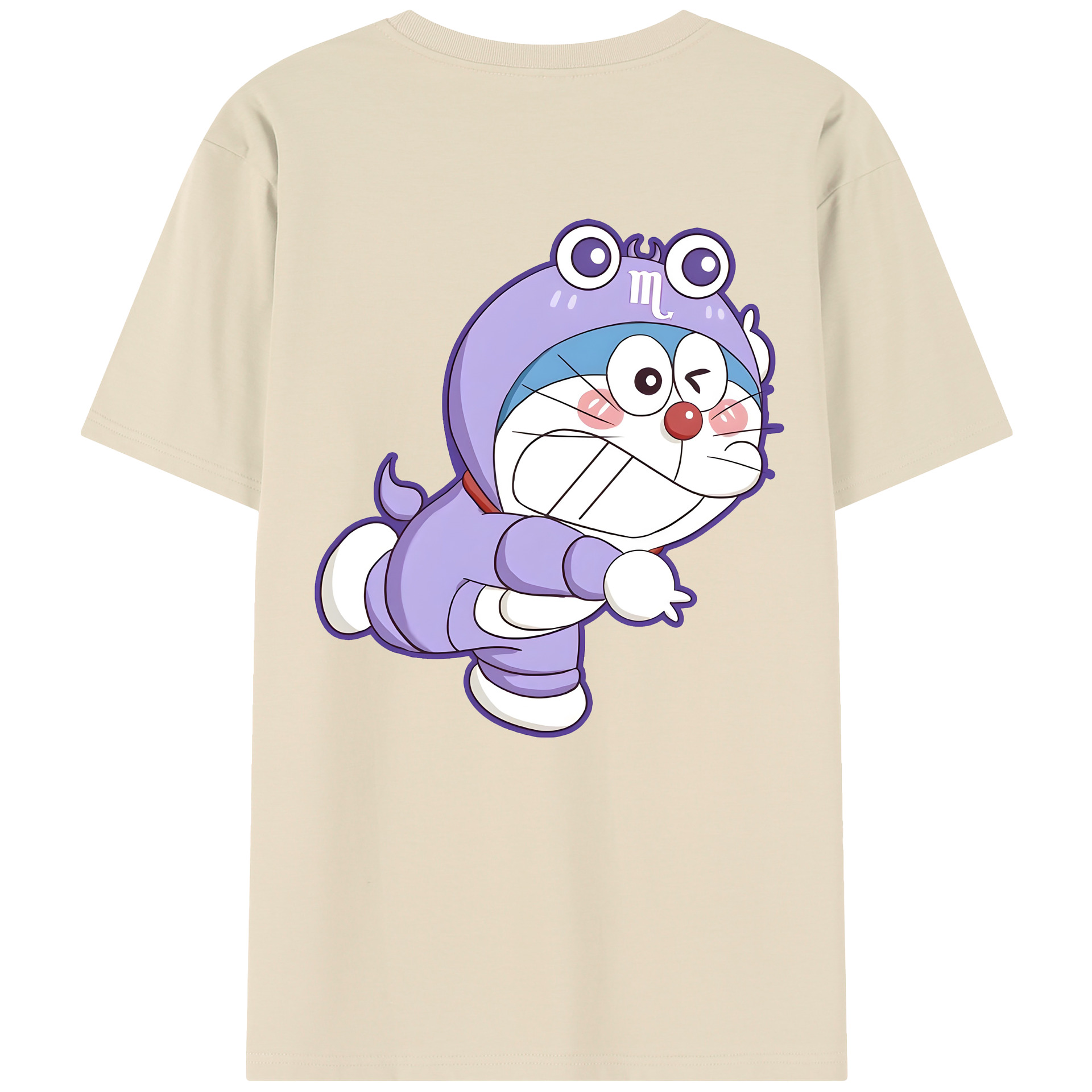 （画像用） ドラえもん Doraemon 綿100％半袖Tシャツ（背面プリント）