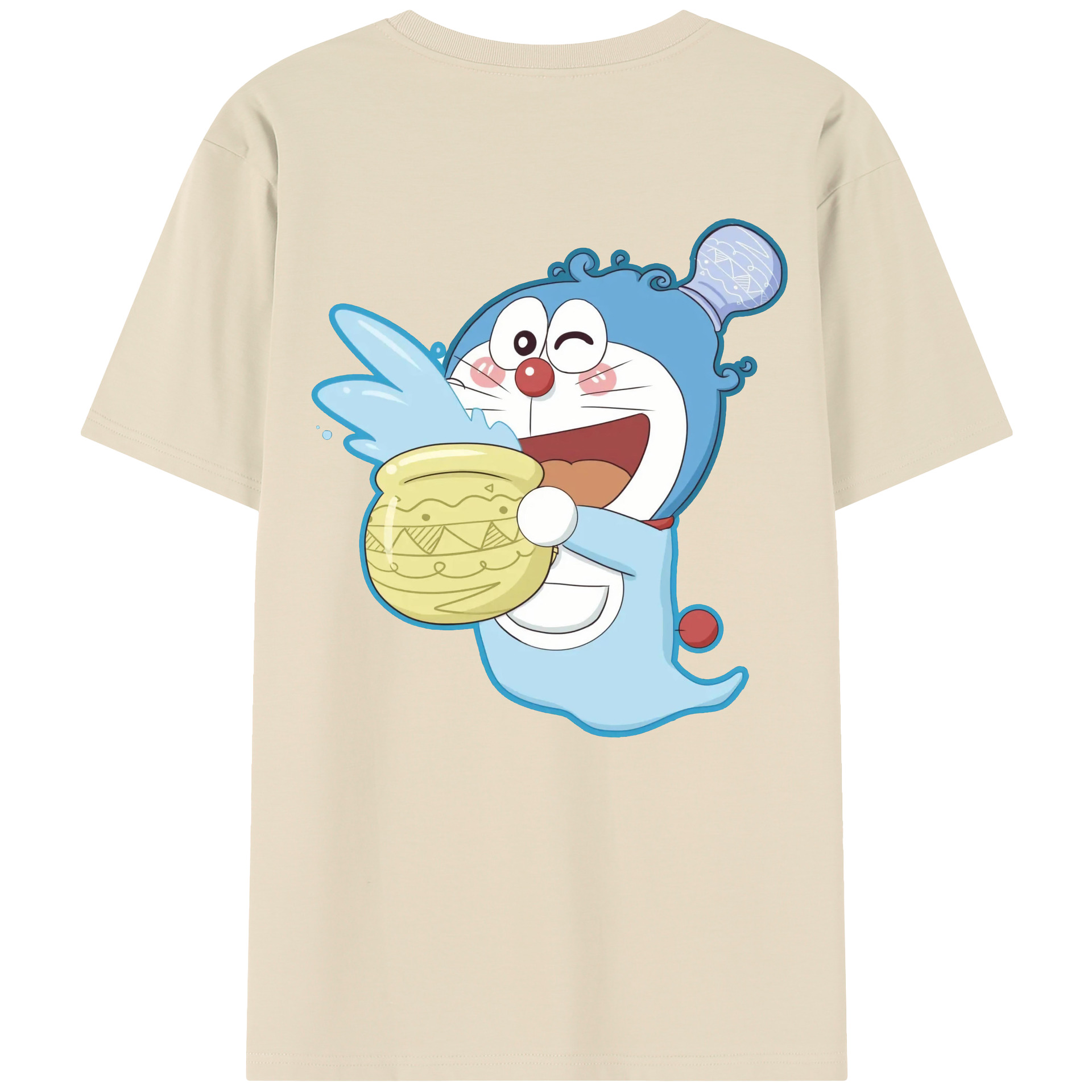 （画像用） ドラえもん Doraemon 綿100％半袖Tシャツ（背面プリント）
