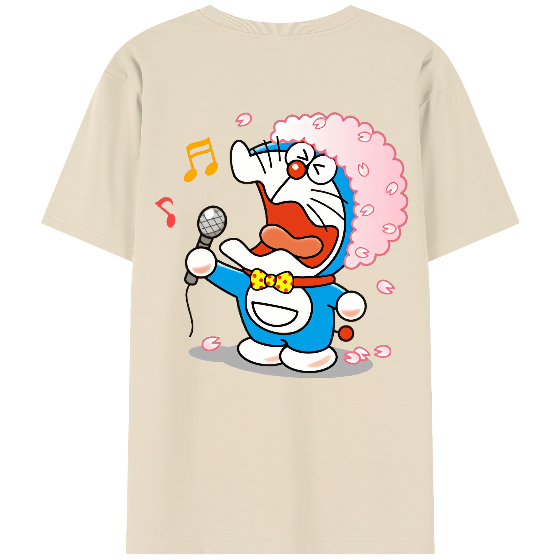 （画像用） ドラえもん Doraemon 綿100％半袖Tシャツ（背面プリント）
