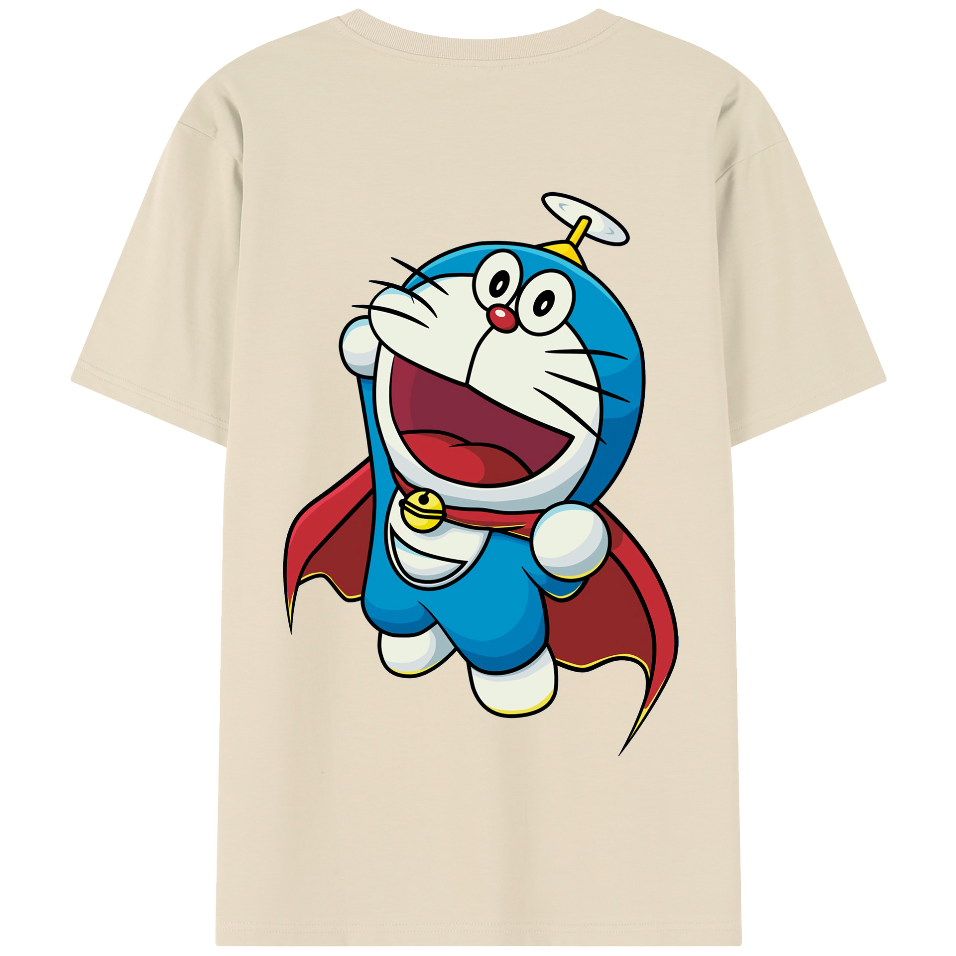 （画像用） ドラえもん Doraemon 綿100％半袖Tシャツ（背面プリント）