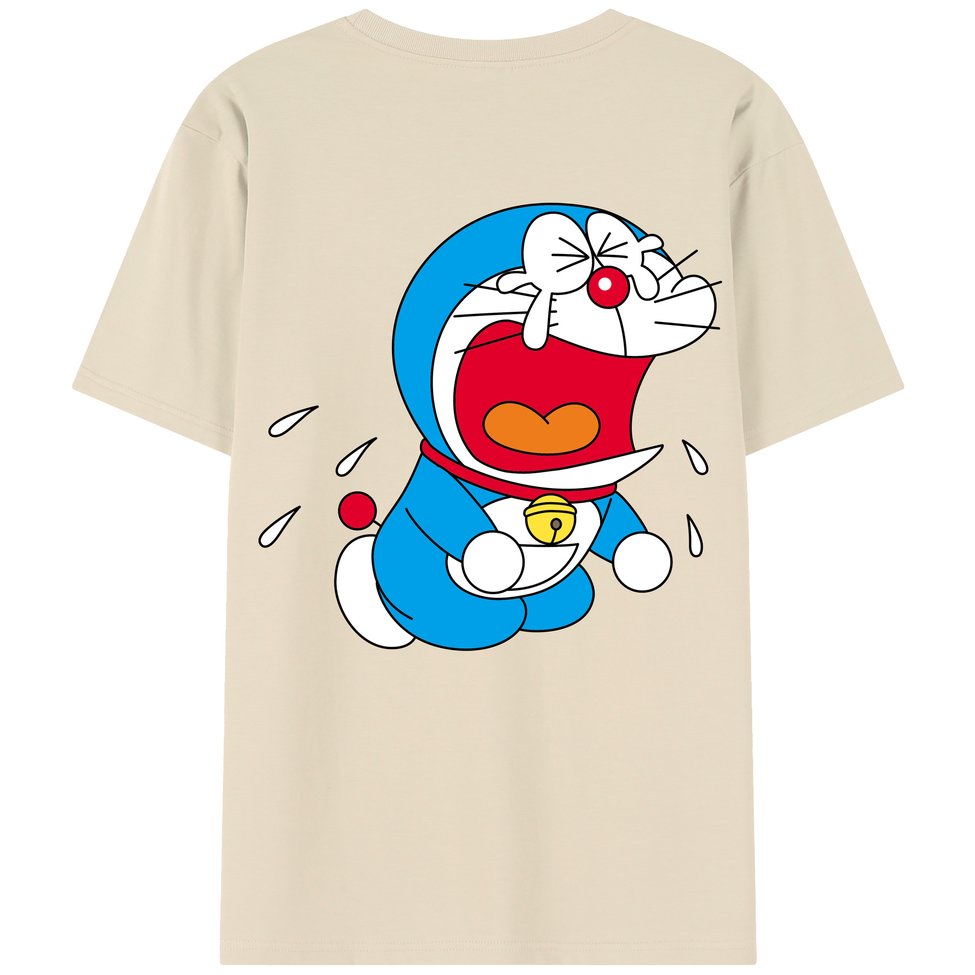 （画像用） ドラえもん Doraemon 綿100％半袖Tシャツ（背面プリント）