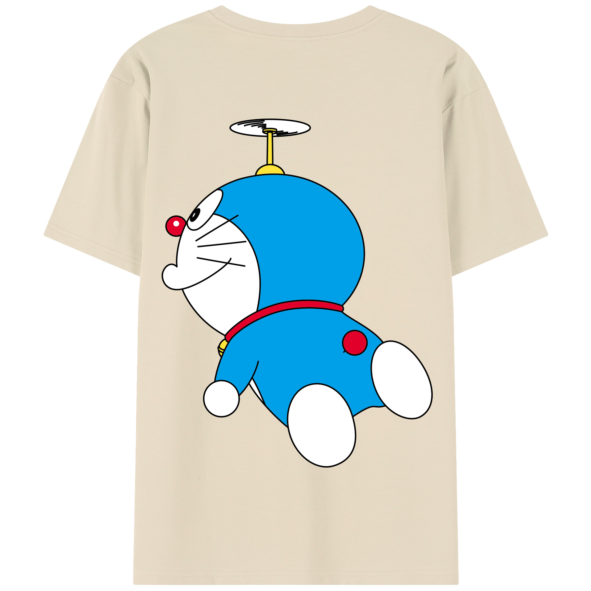 （画像用） ドラえもん Doraemon 綿100％半袖Tシャツ（背面プリント）