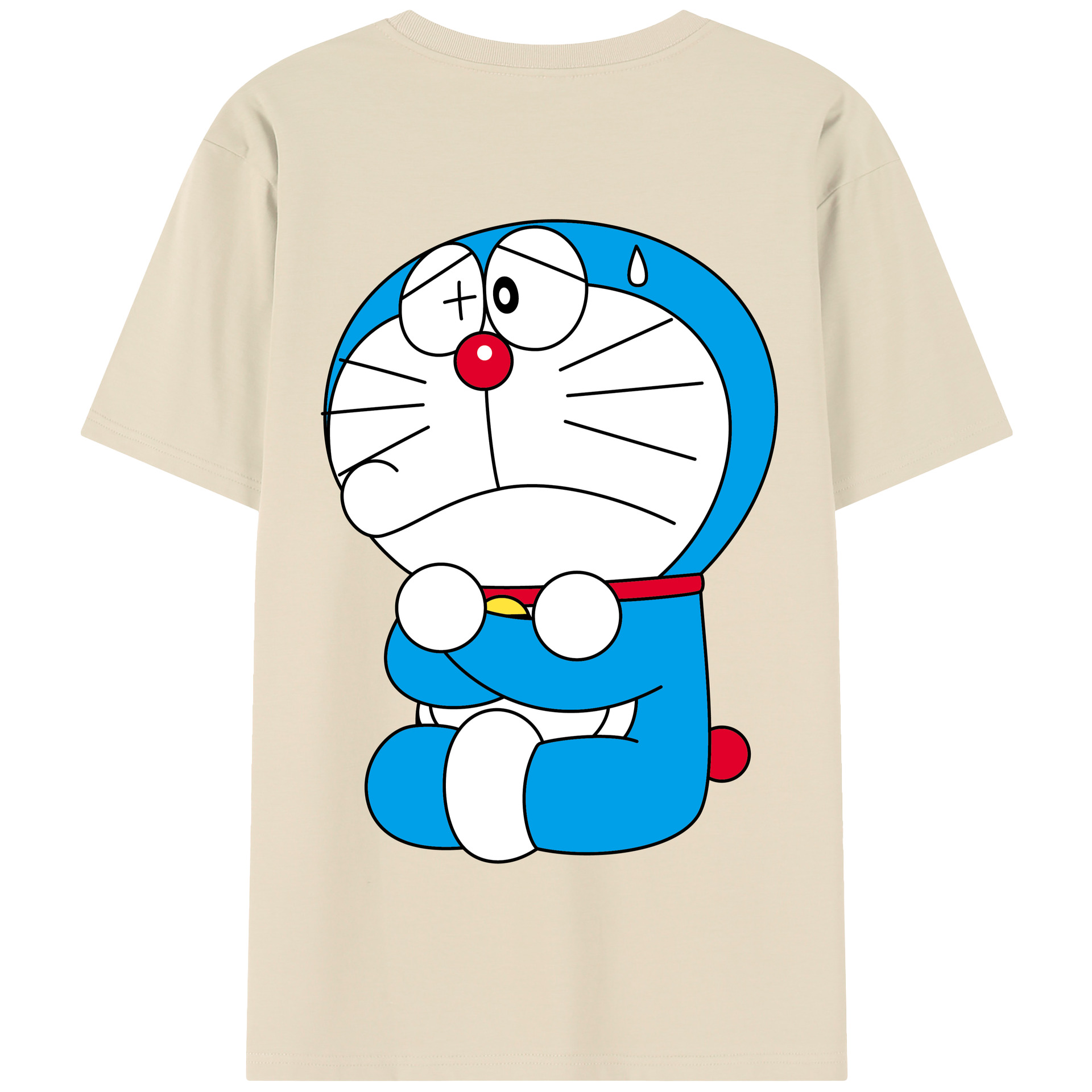 （画像用） ドラえもん Doraemon 綿100％半袖Tシャツ（背面プリント）