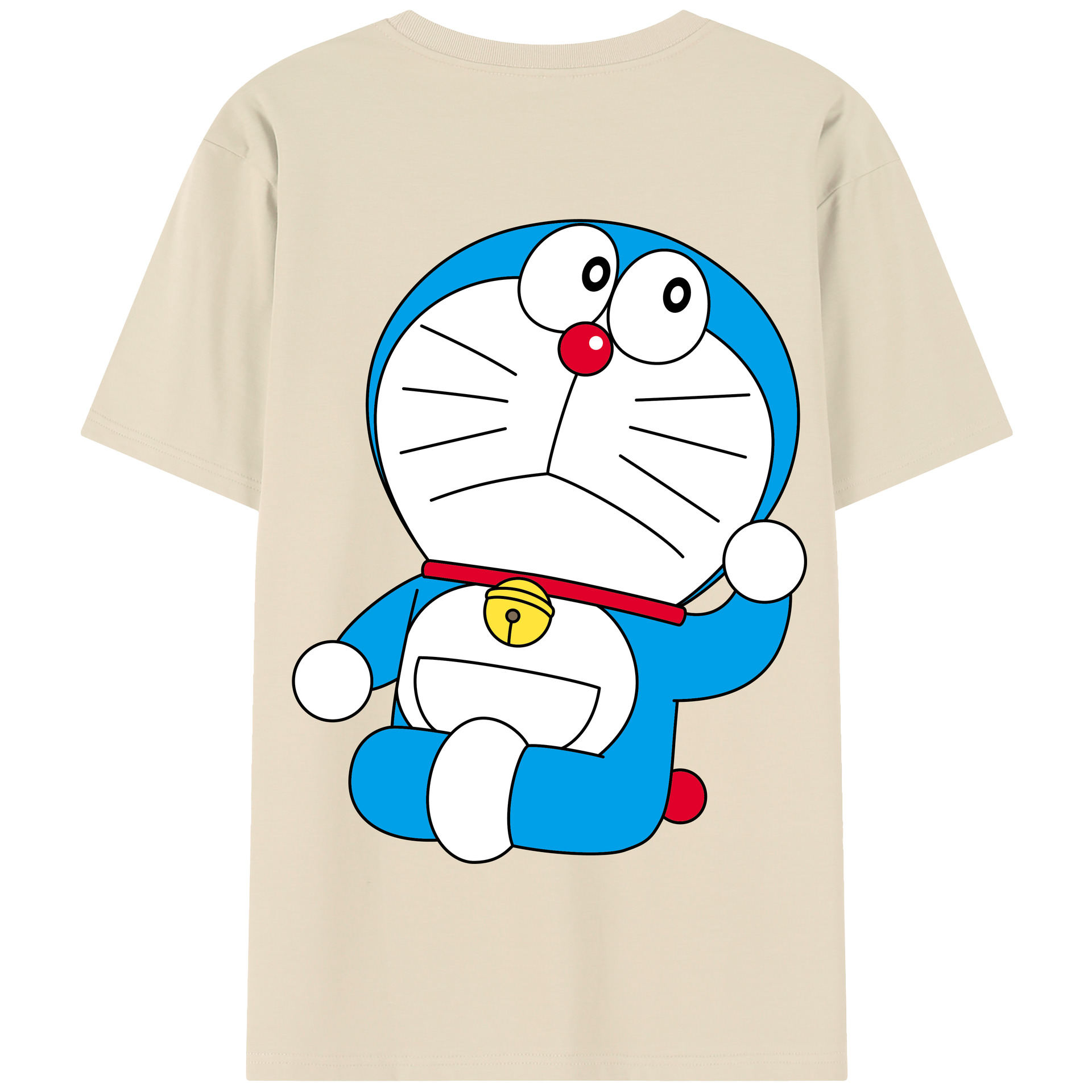 （画像用） ドラえもん Doraemon 綿100％半袖Tシャツ（背面プリント）