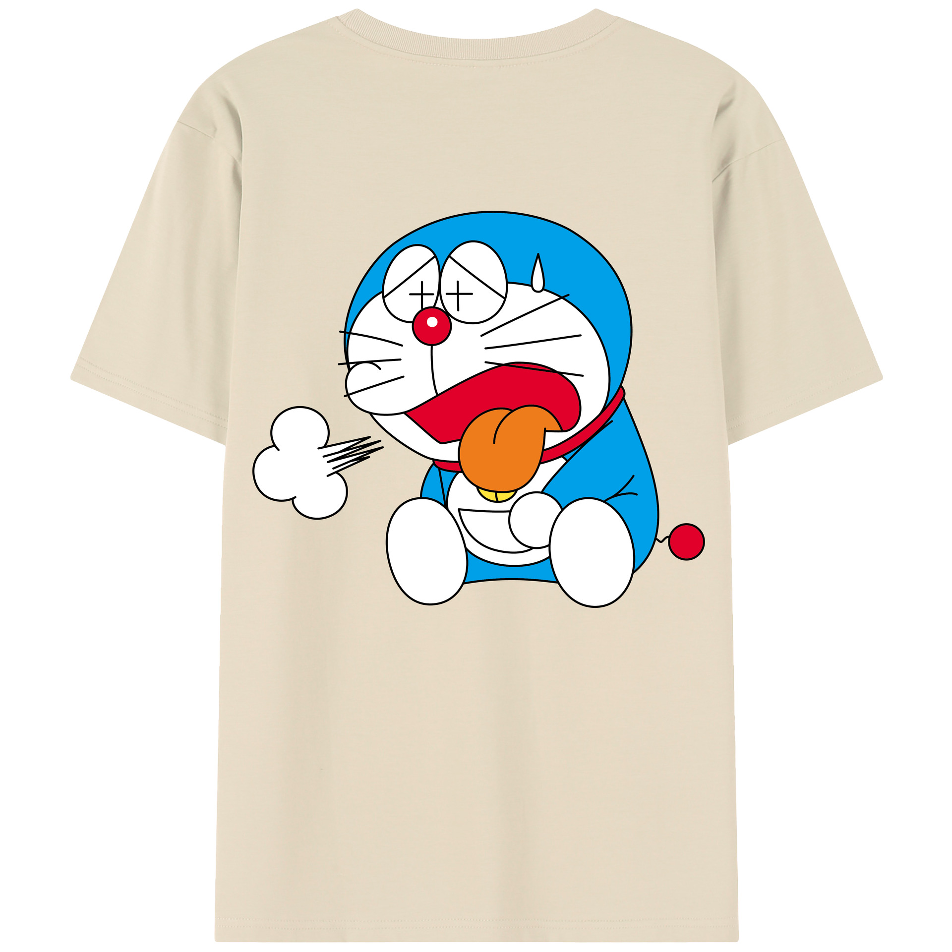 （画像用） ドラえもん Doraemon 綿100％半袖Tシャツ（背面プリント）