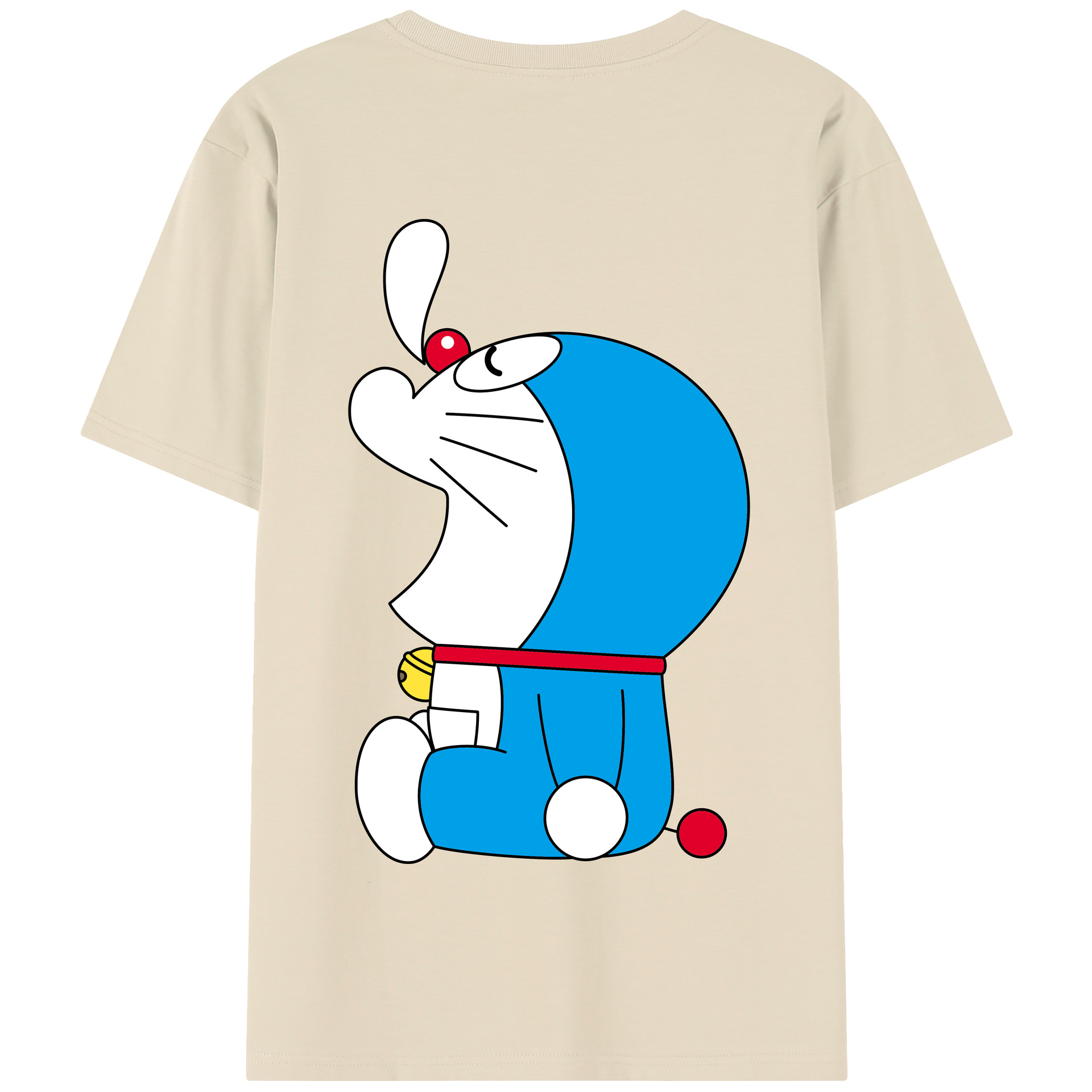 （画像用） ドラえもん Doraemon 綿100％半袖Tシャツ（背面プリント）