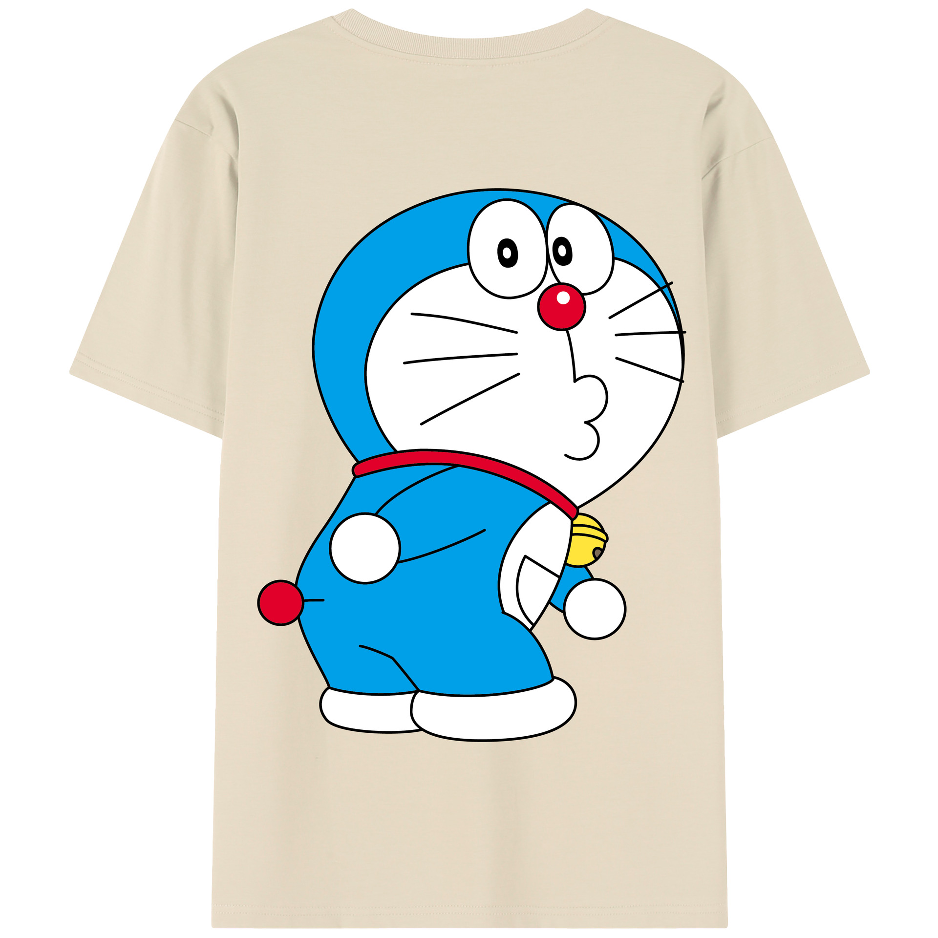 （画像用） ドラえもん Doraemon 綿100％半袖Tシャツ（背面プリント）