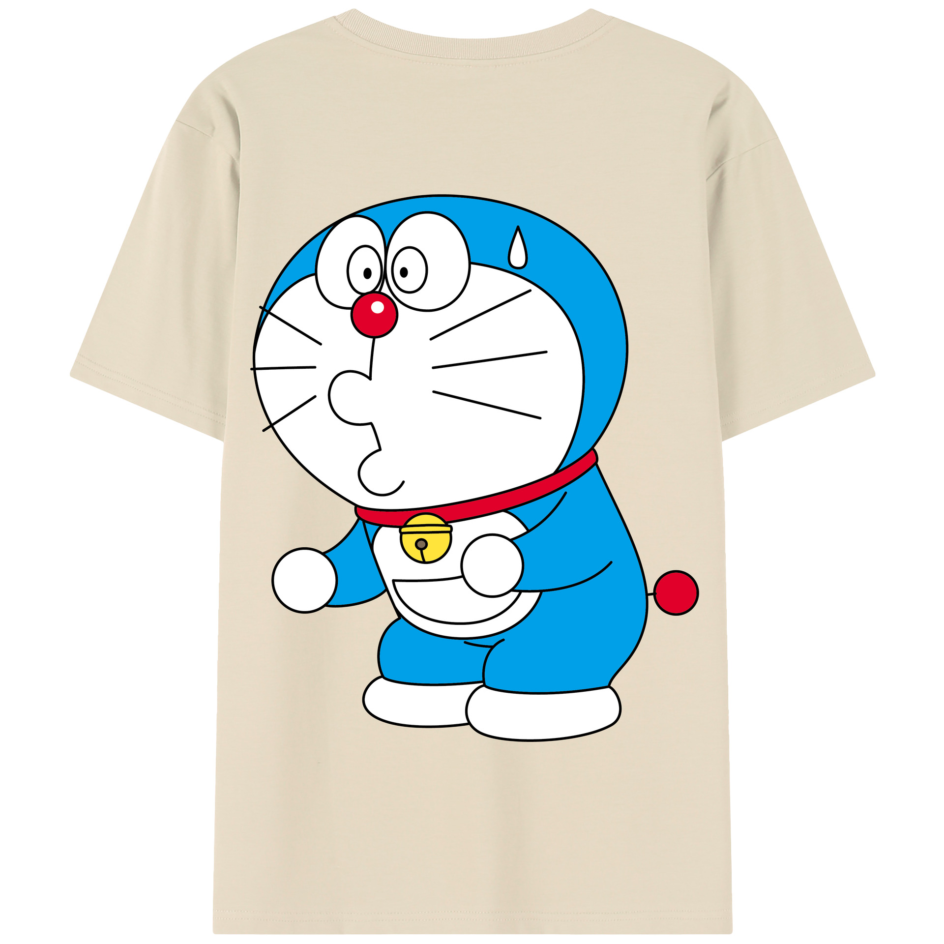 （画像用） ドラえもん Doraemon 綿100％半袖Tシャツ（背面プリント）