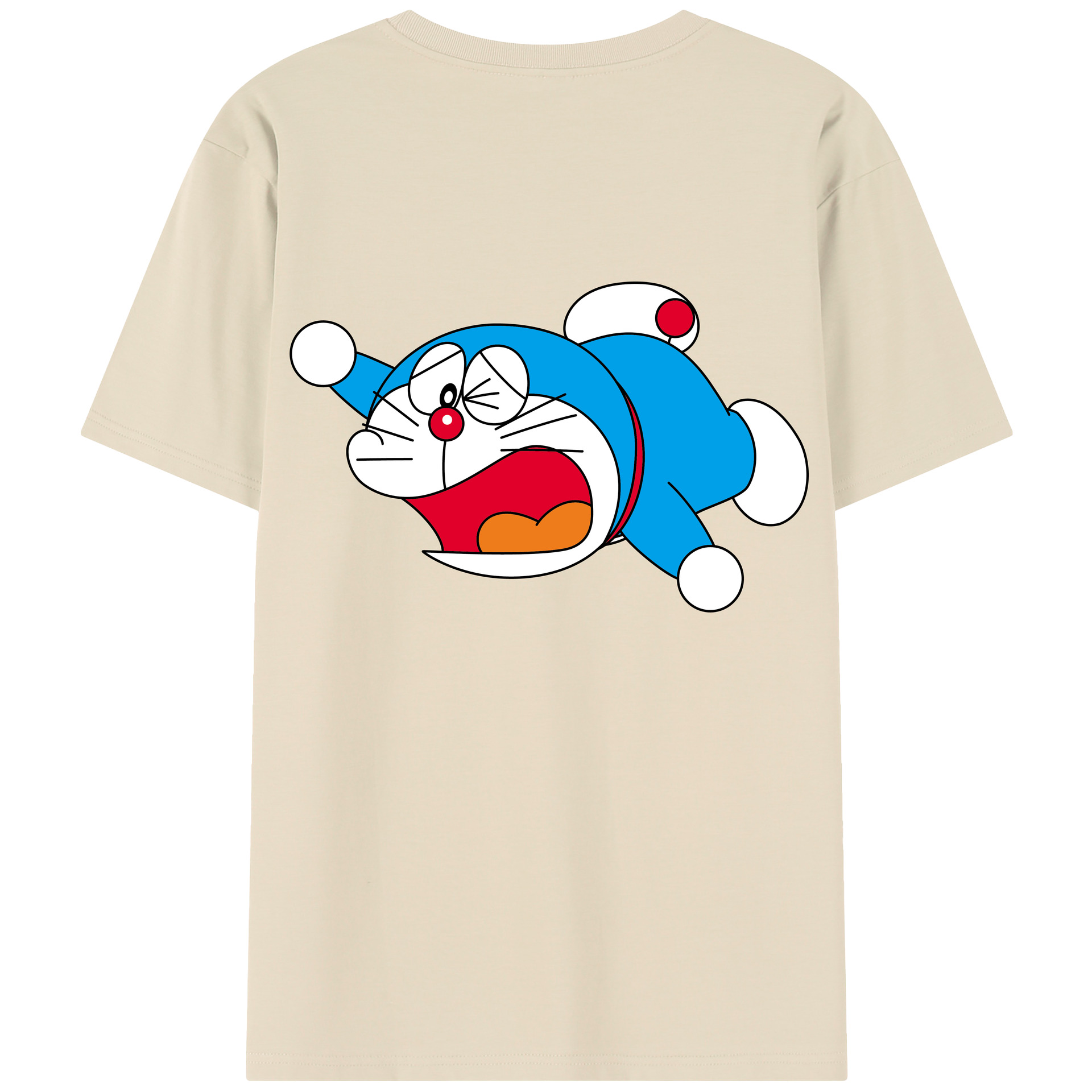 （画像用） ドラえもん Doraemon 綿100％半袖Tシャツ（背面プリント）