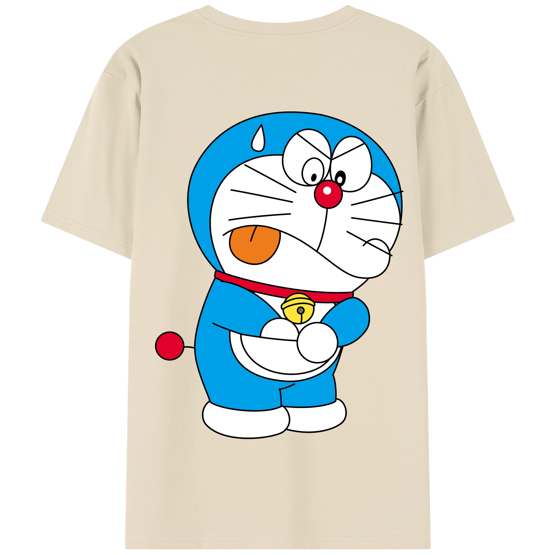 （画像用） ドラえもん Doraemon 綿100％半袖Tシャツ（背面プリント）