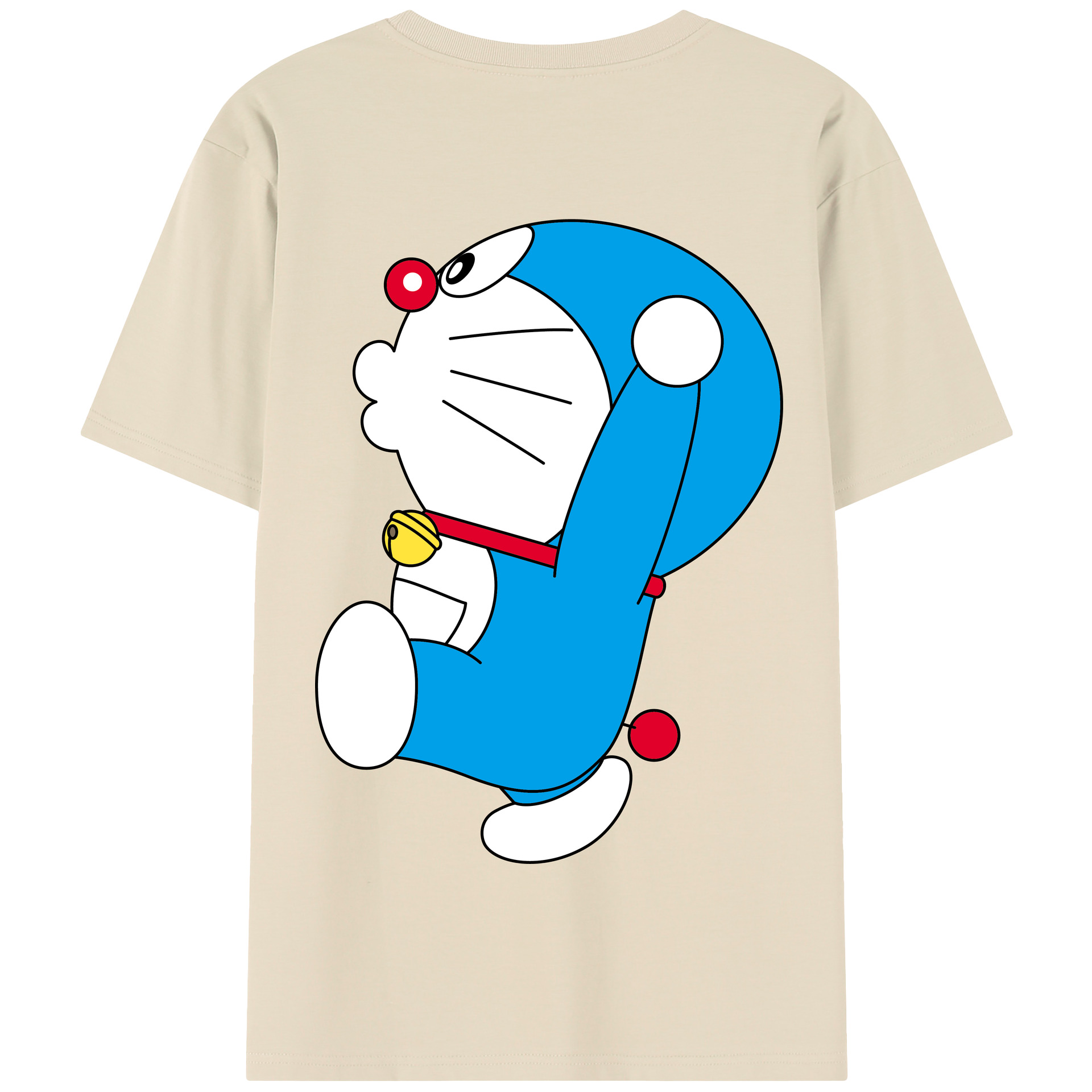 （画像用） ドラえもん Doraemon 綿100％半袖Tシャツ（背面プリント）