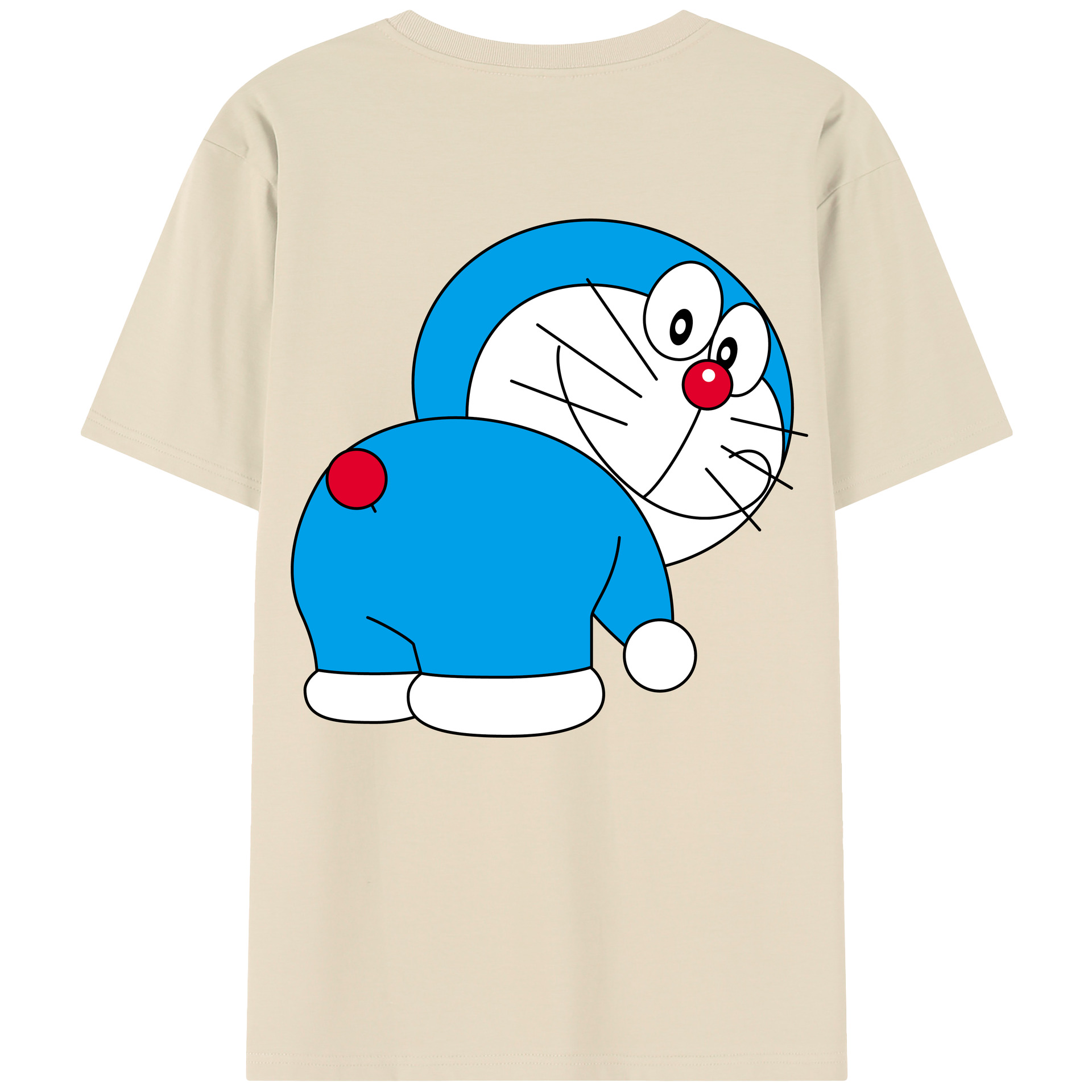 （画像用） ドラえもん Doraemon 綿100％半袖Tシャツ（背面プリント）