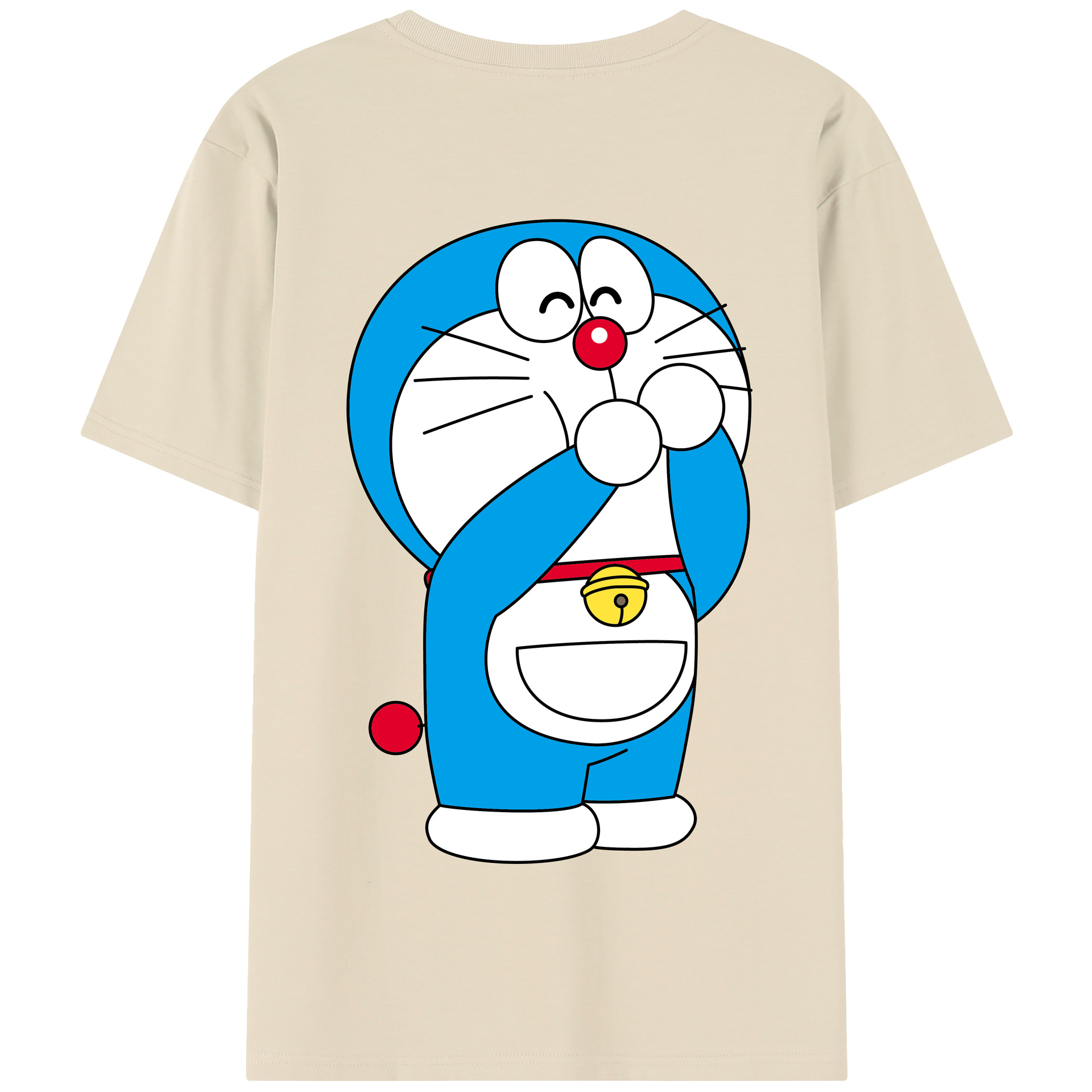 （画像用） ドラえもん Doraemon 綿100％半袖Tシャツ（背面プリント）
